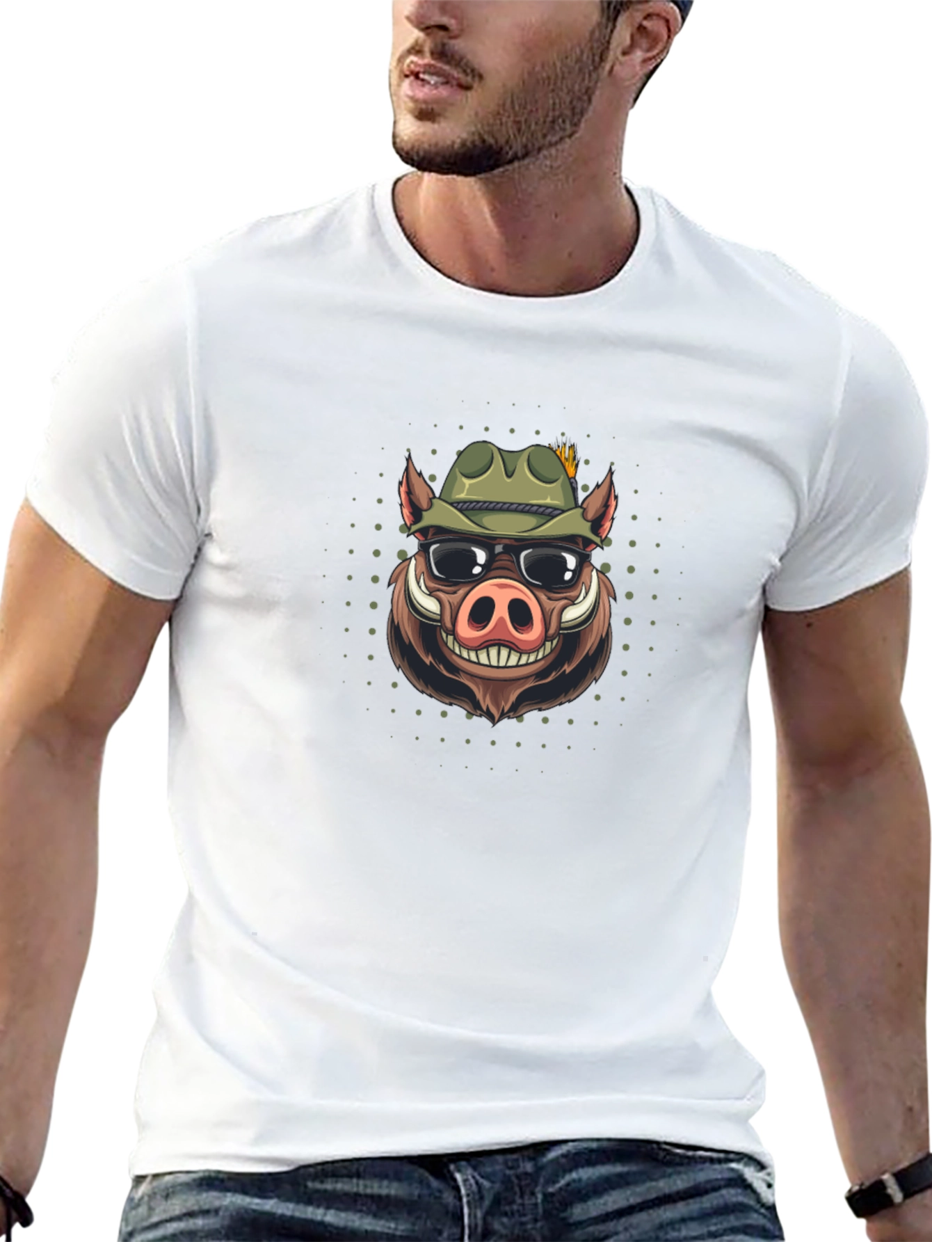 Cool Boar Graphic T-Shirt