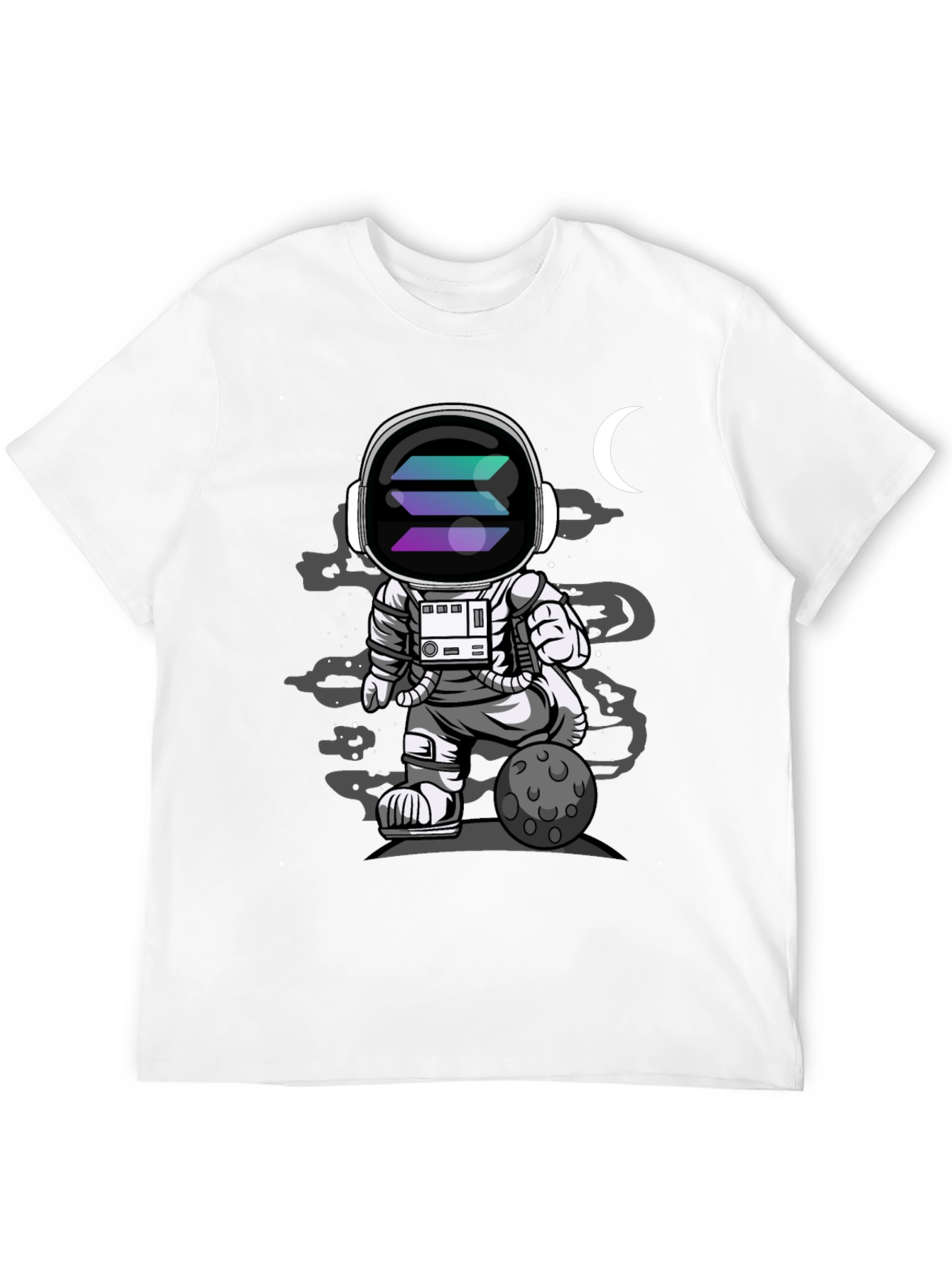 Astronaut Solana T-Shirt - Space Crypto Tee