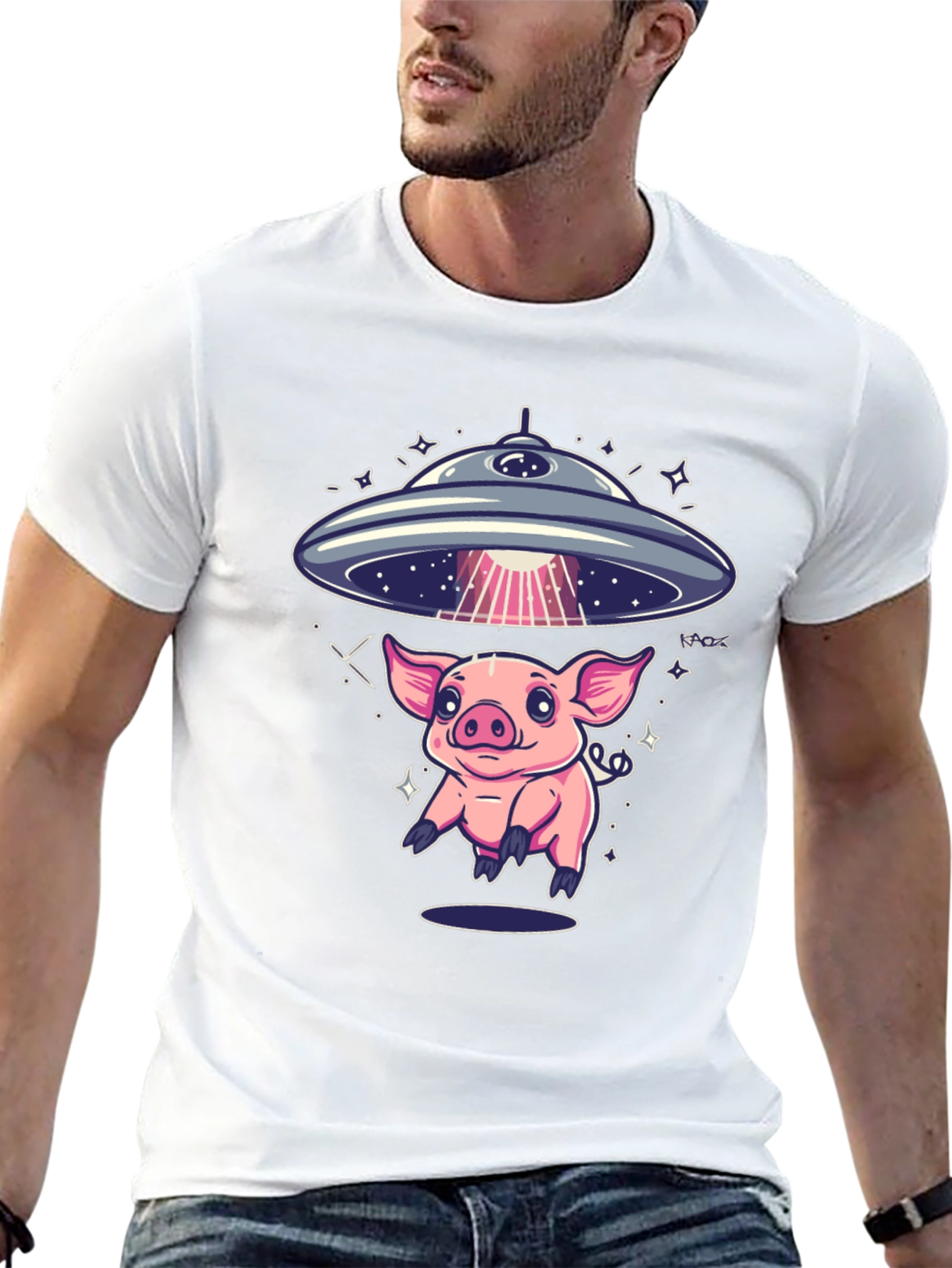 UFO Pig Abduction T-Shirt