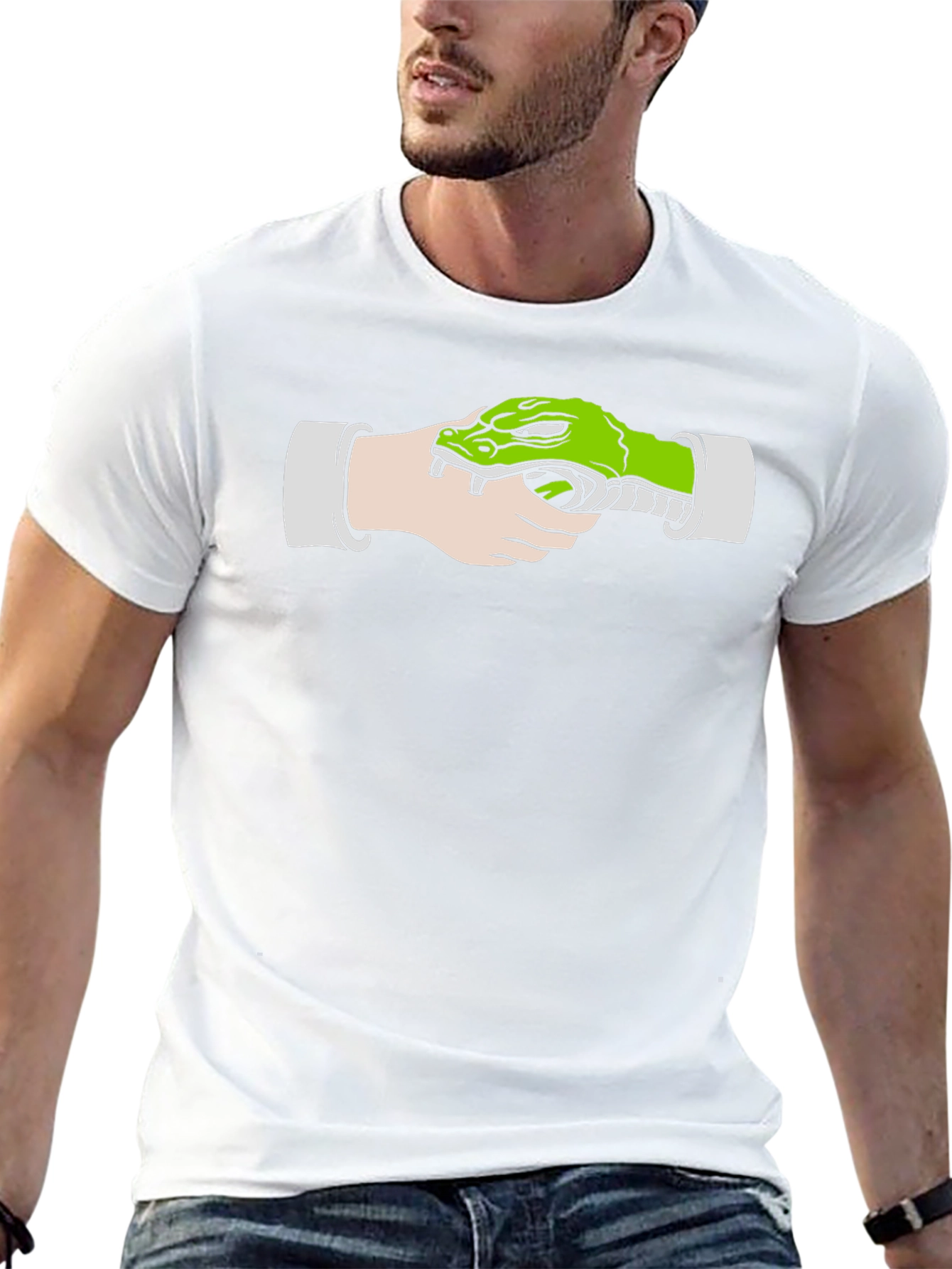 Crocodile Gun Black T-Shirt