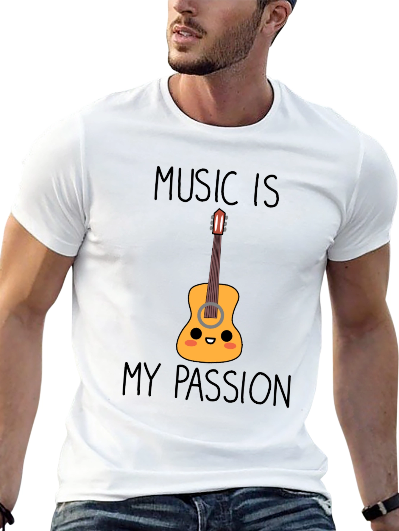 Music Is My Passion Guitar T-Shirt