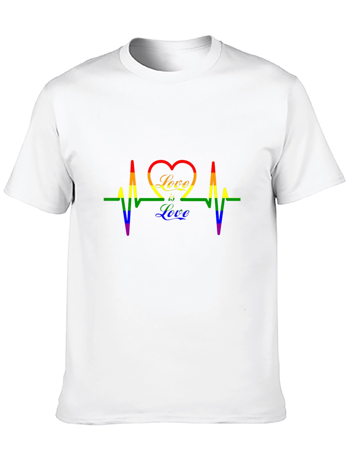 Love is Love LGBTQ+ Pride Heartbeat T-Shirt