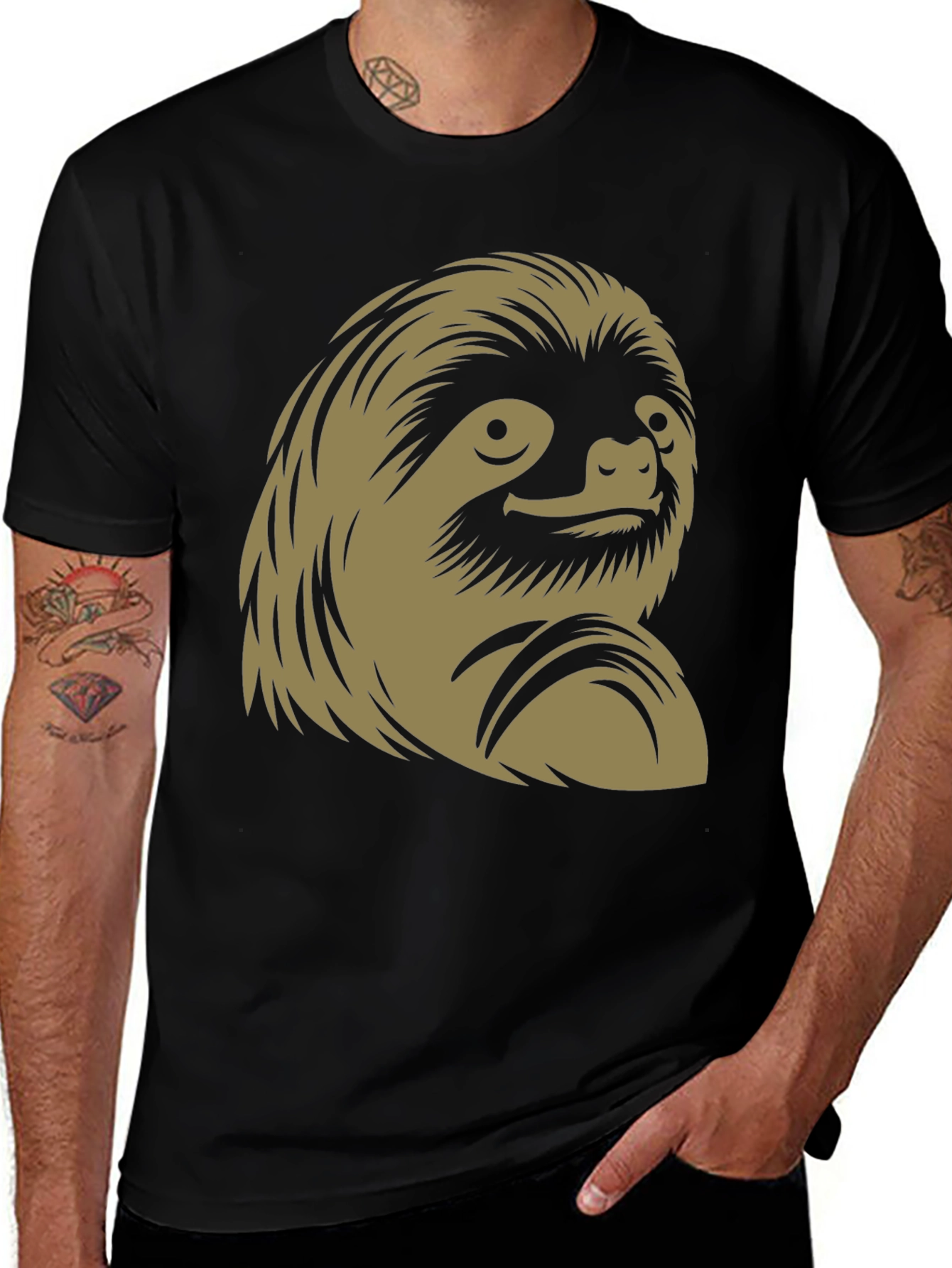 Sloth Graphic T-Shirt - Relaxed Fit