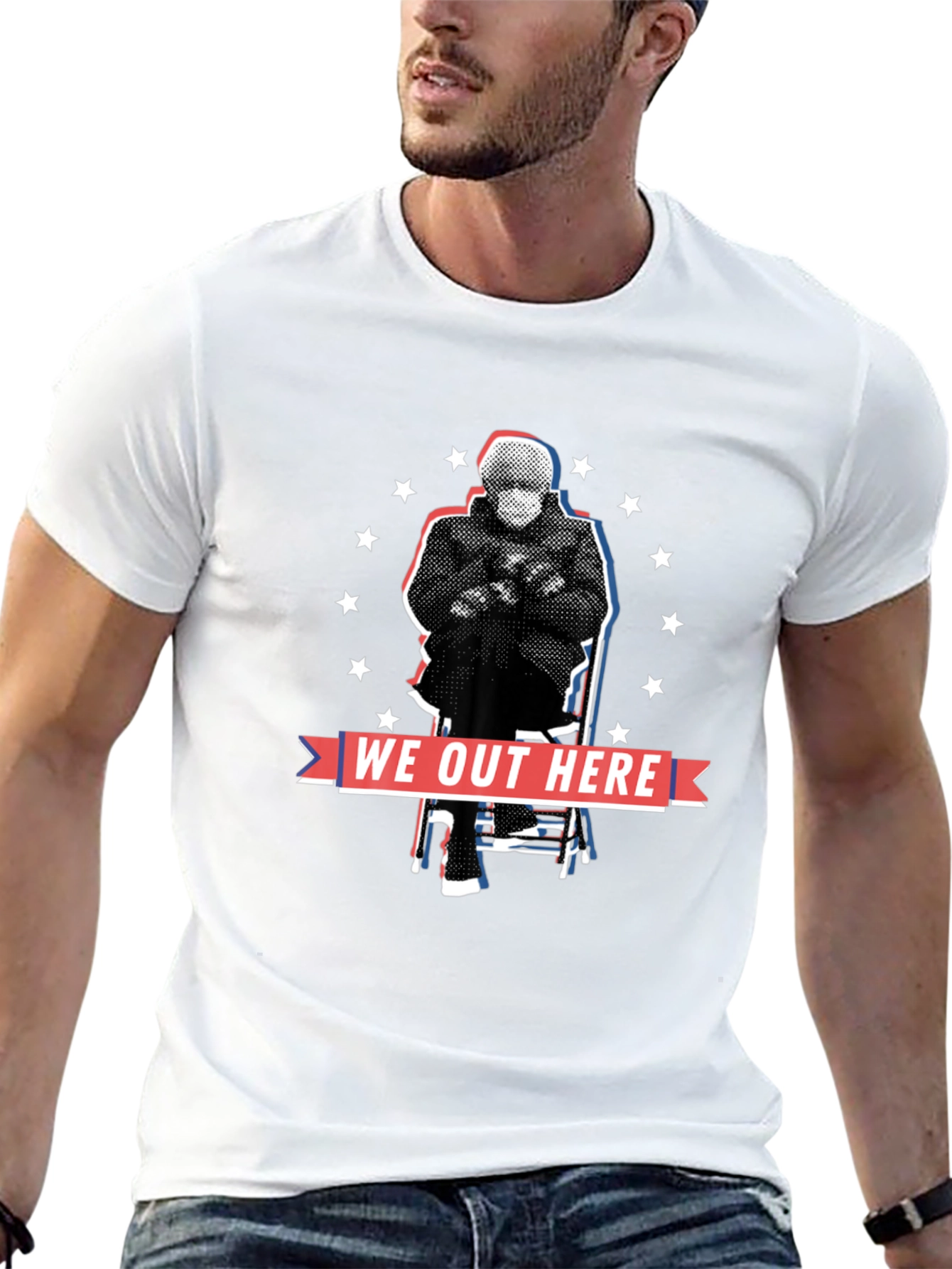 We Out Here Bernie Meme T-Shirt