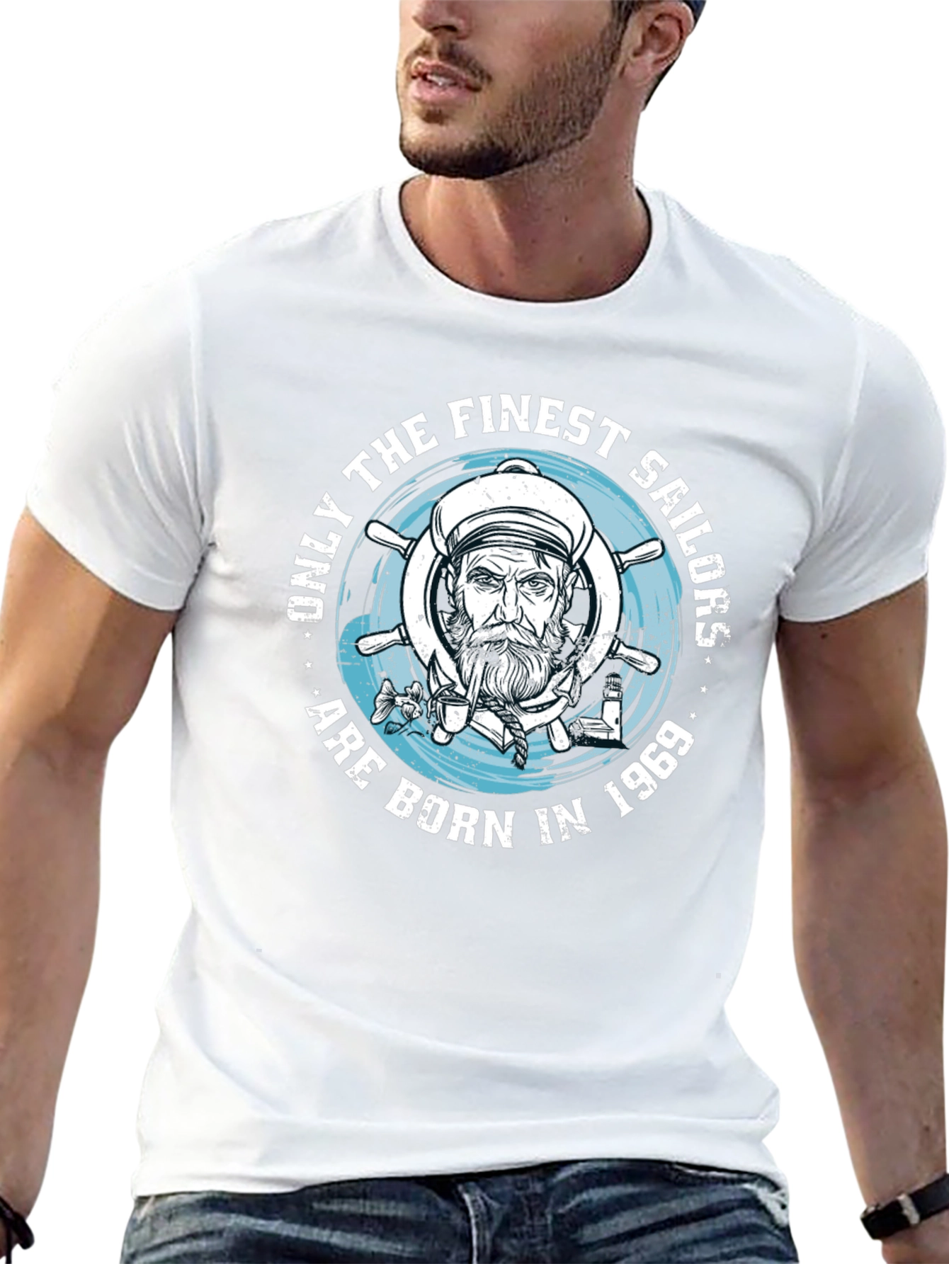 Finest Sailors Born in 1969 Black T-Shirt