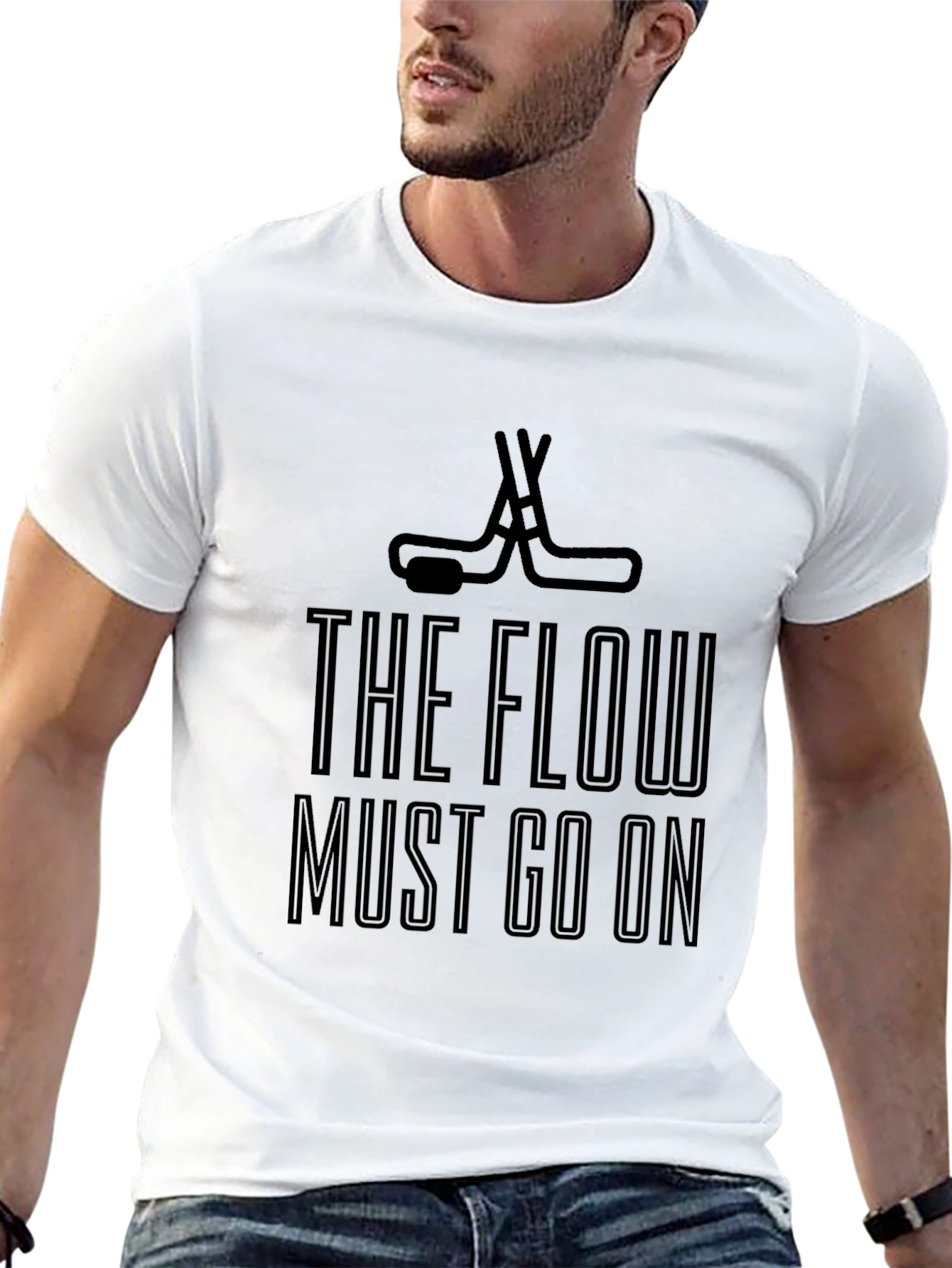 The Flow Must Go On Hockey T-Shirt