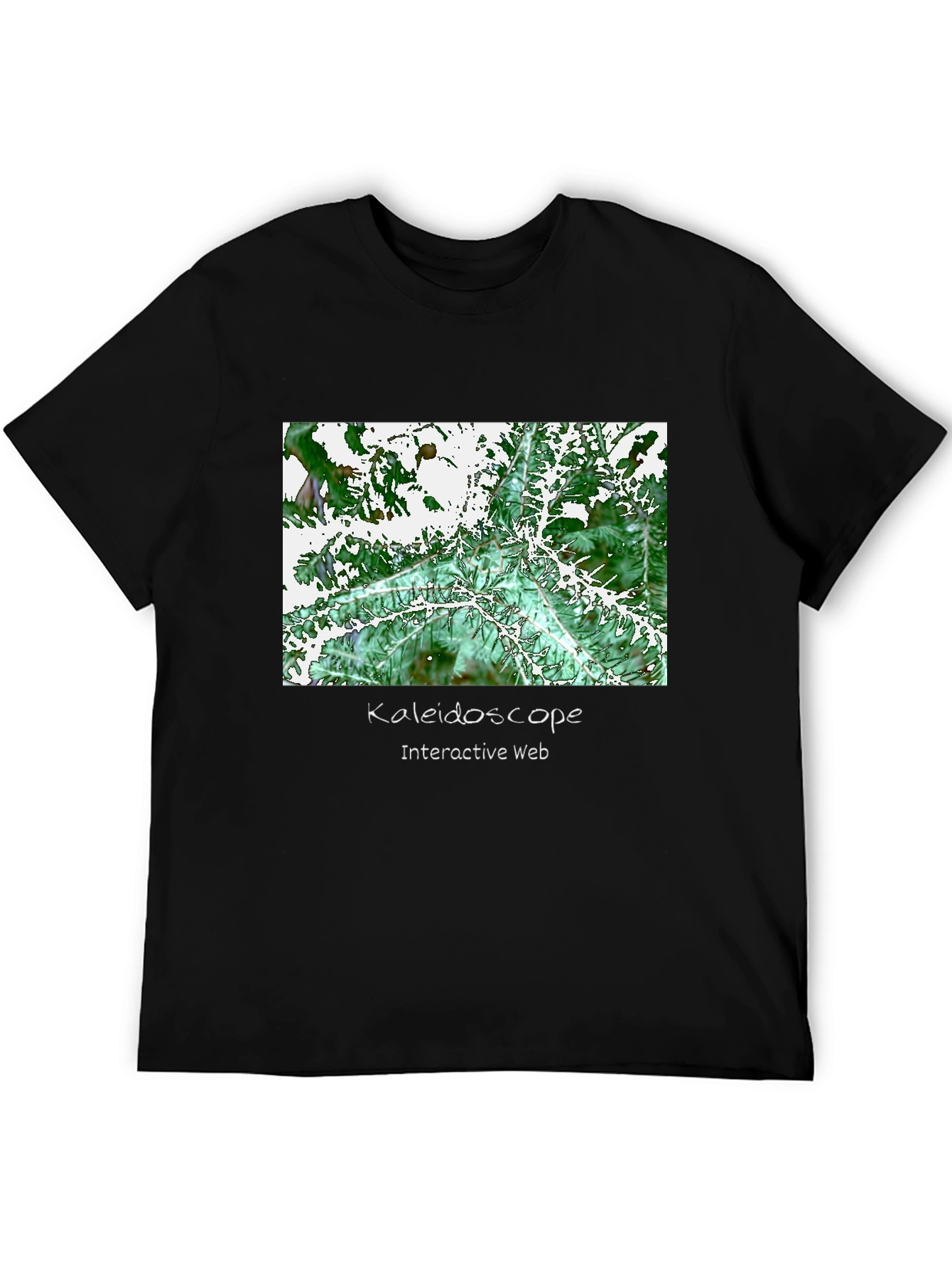 Kaleidoscope Interactive Web Black T-Shirt