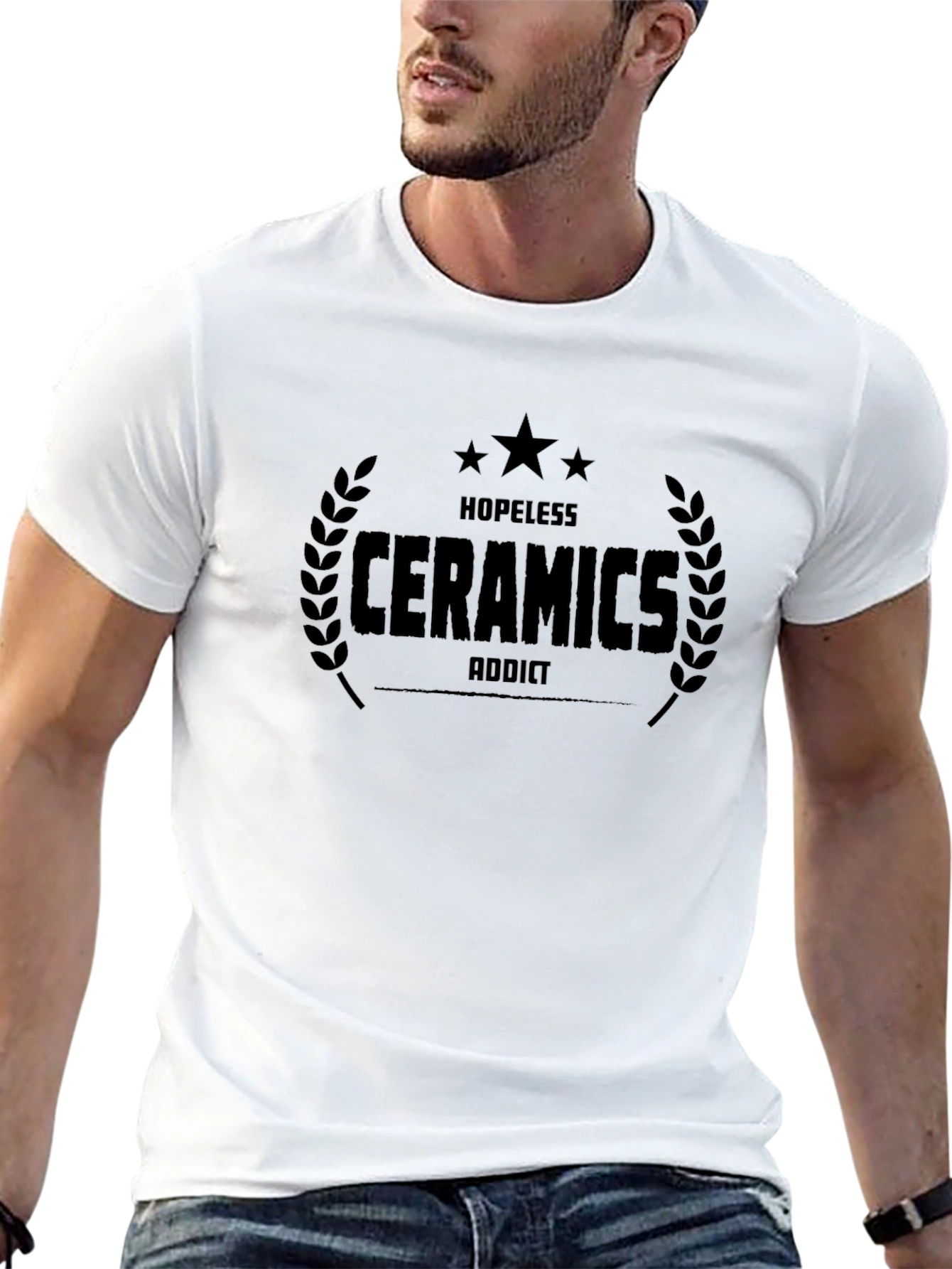 Hopeless Ceramics Addict Black Graphic Tee