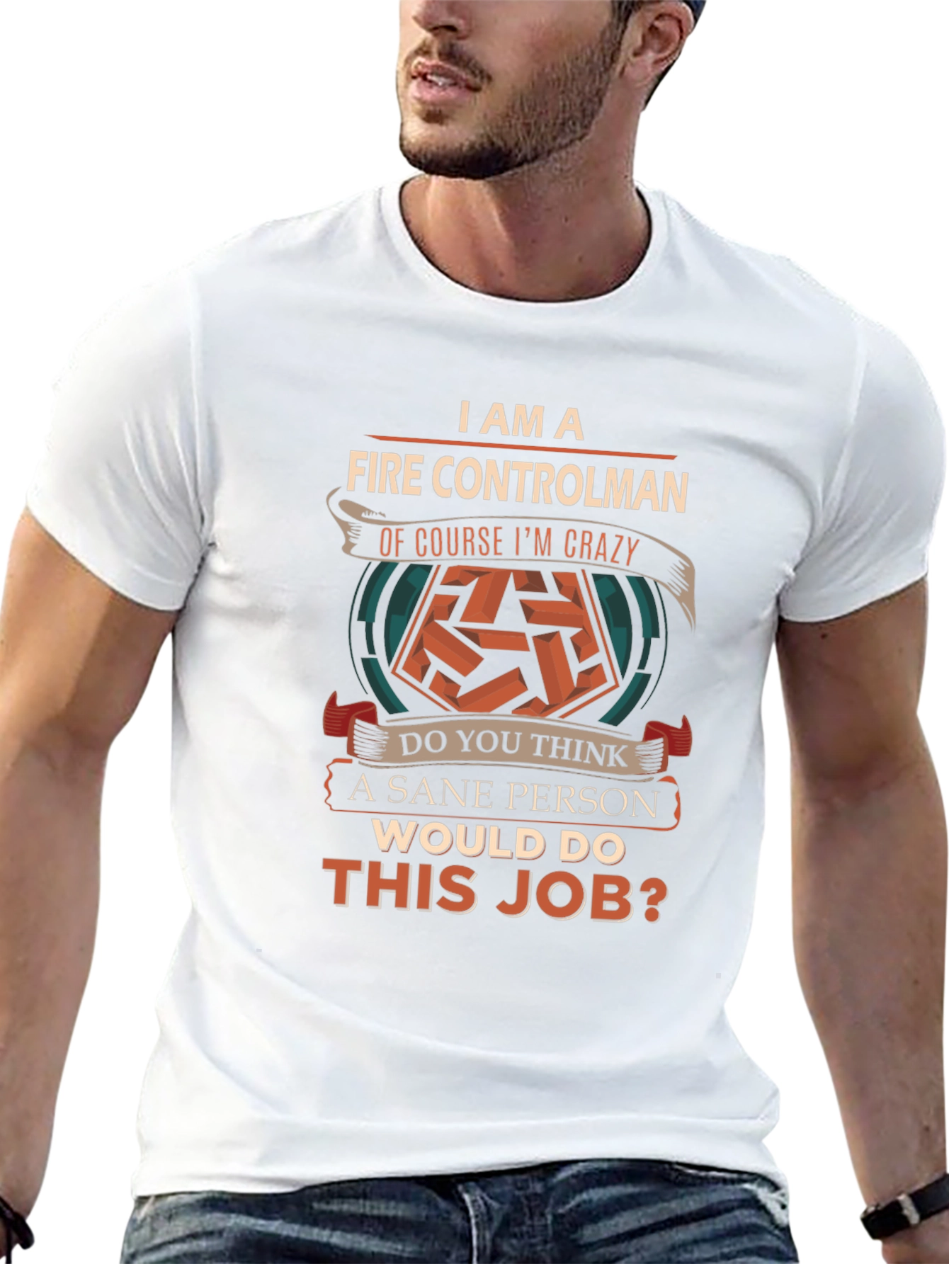 Fire Controlman Crazy Job T-Shirt