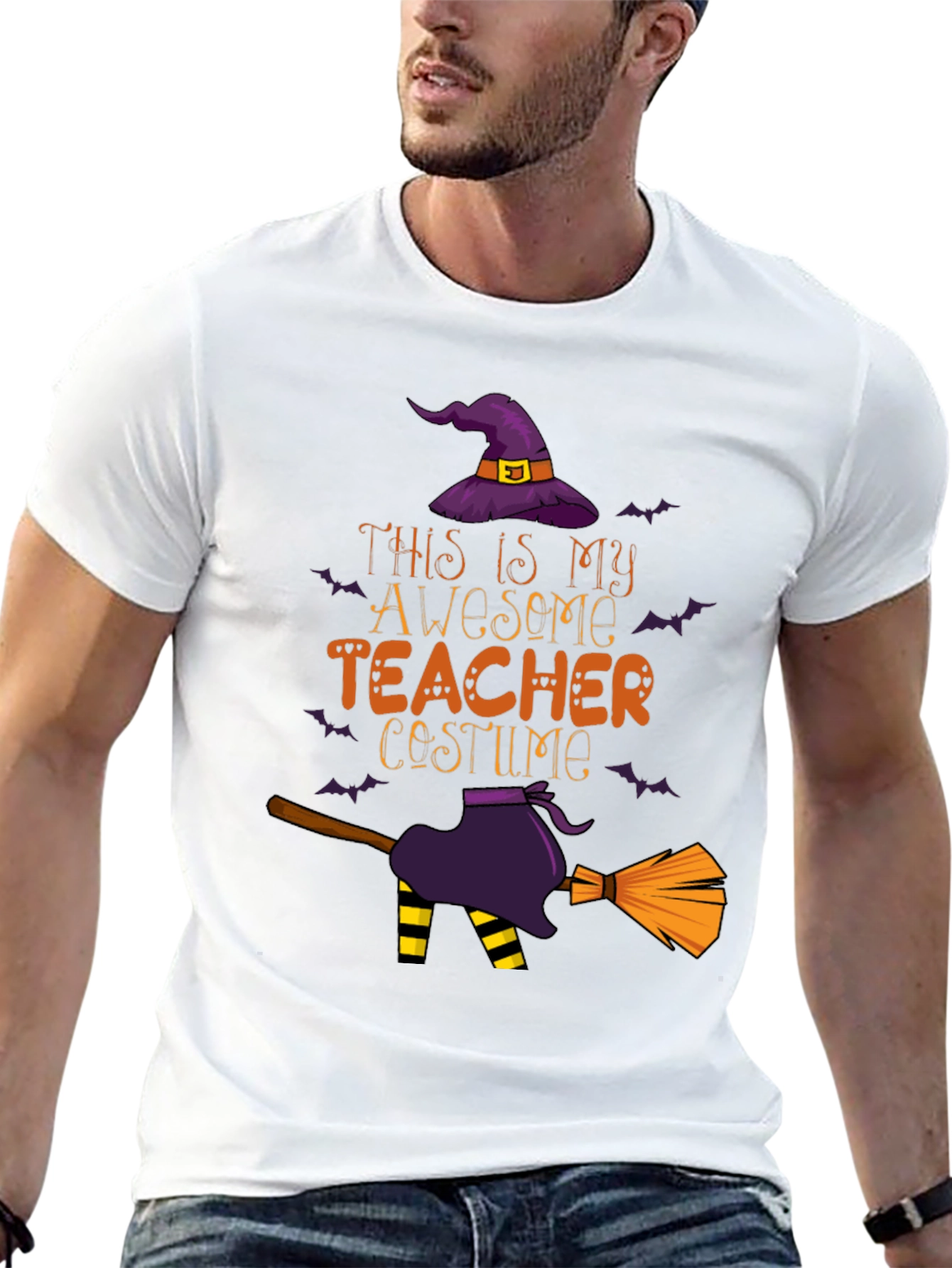 Awesome Teacher Costume Halloween T-Shirt