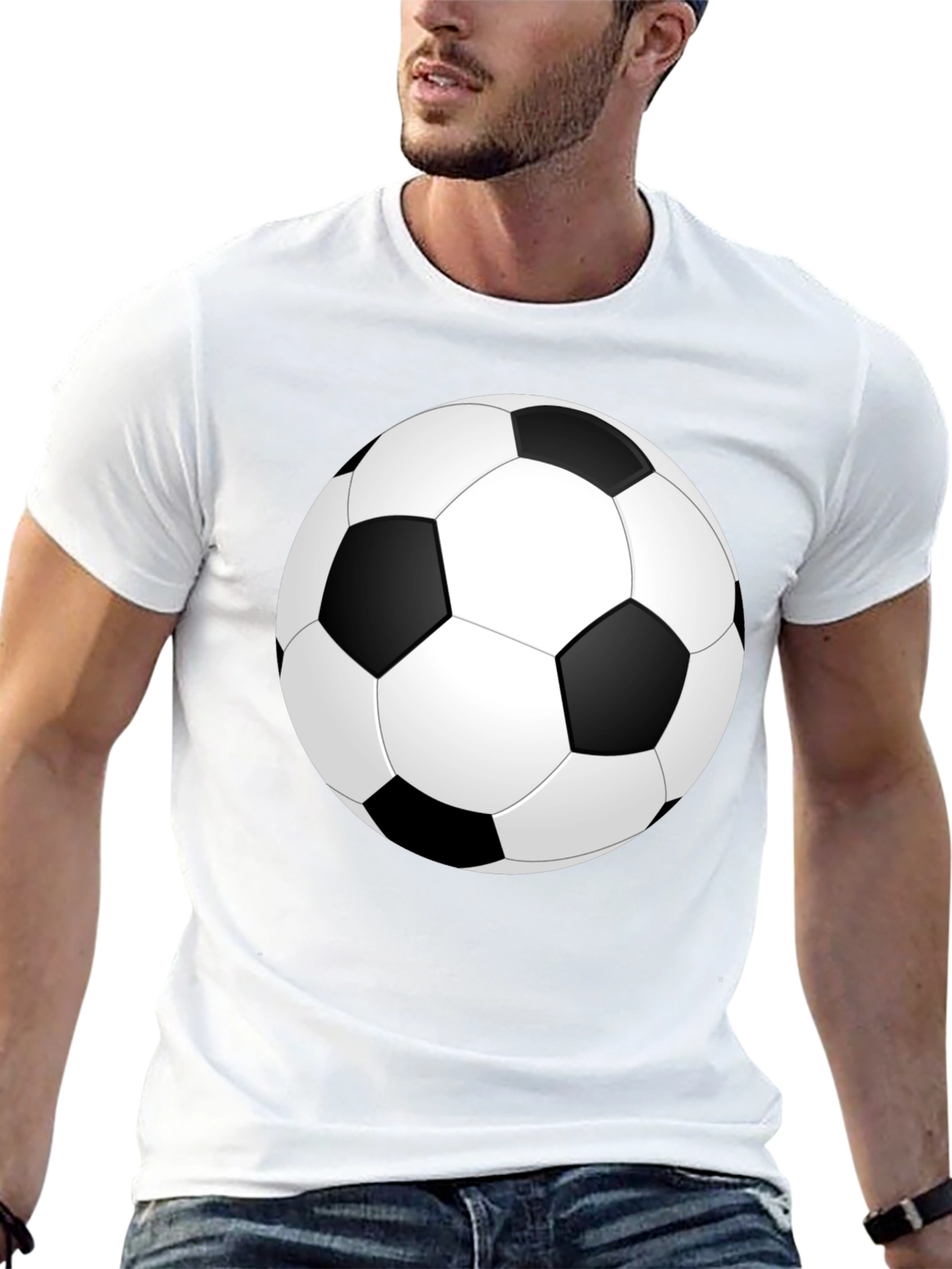Soccer Ball Graphic Tee - Classic Black T-Shirt