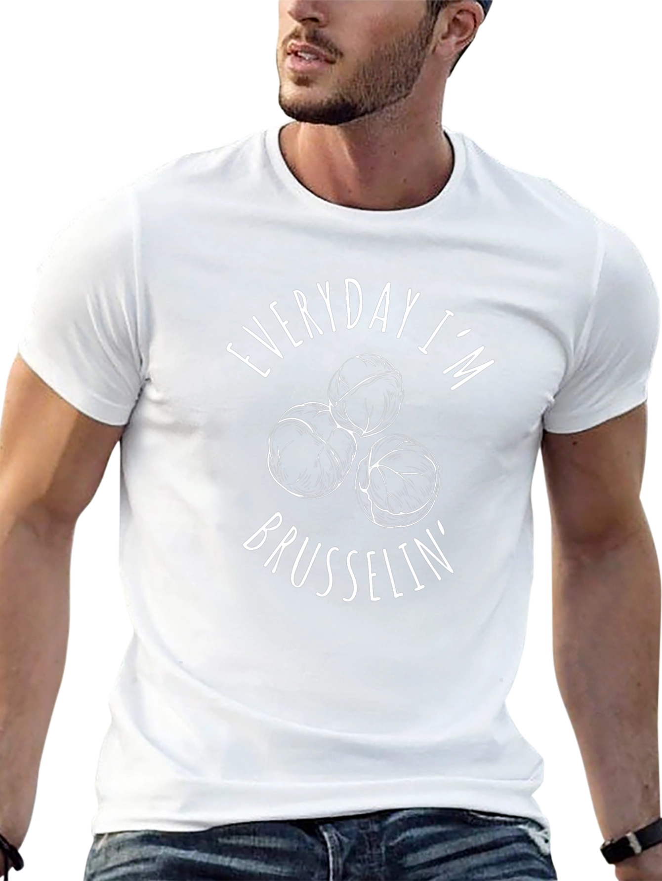 Everyday Im Brusselsin T-Shirt Funny Vegetable Tee