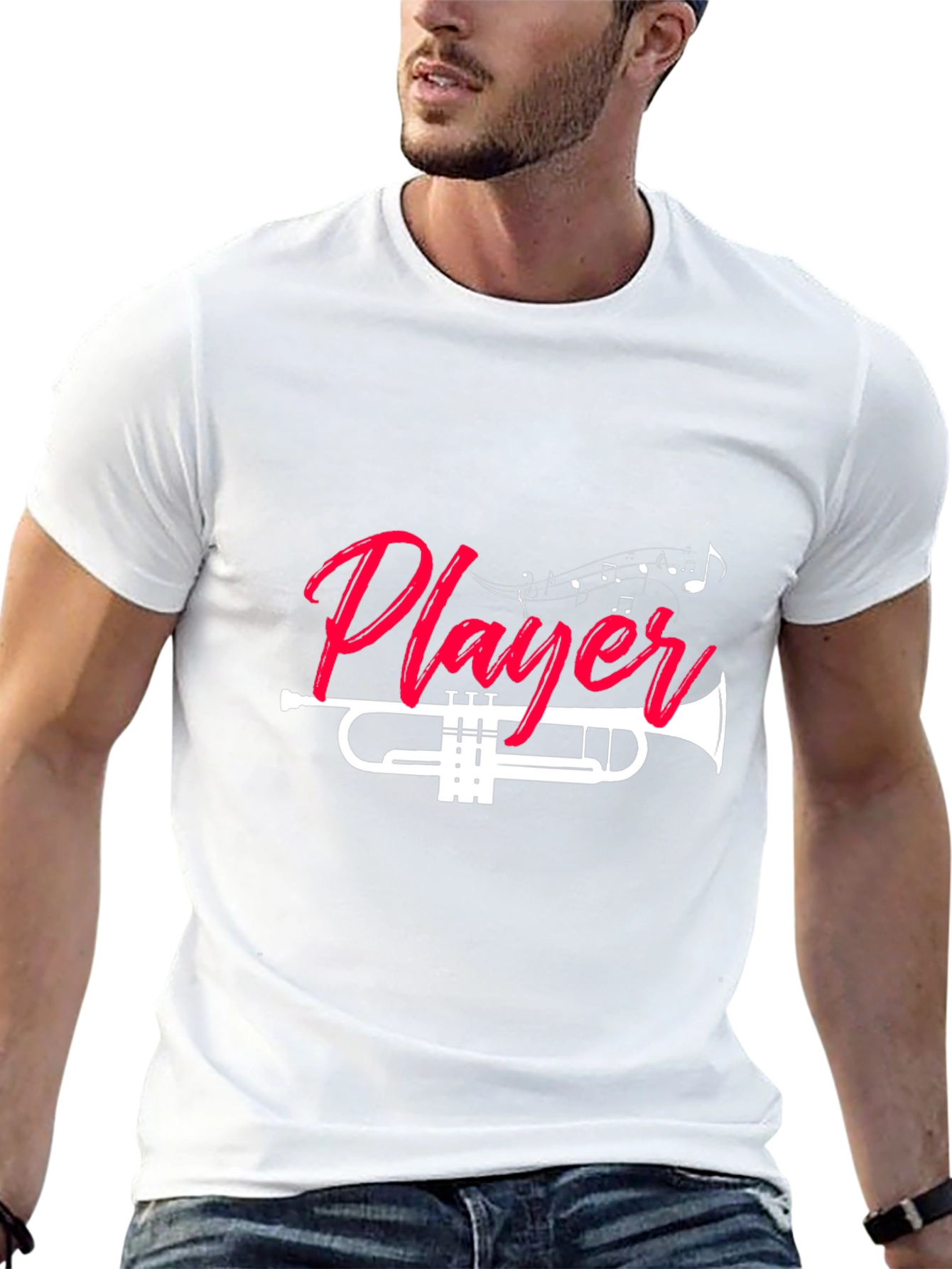Trumpet Player Graphic Tee - Music Lover Shirt