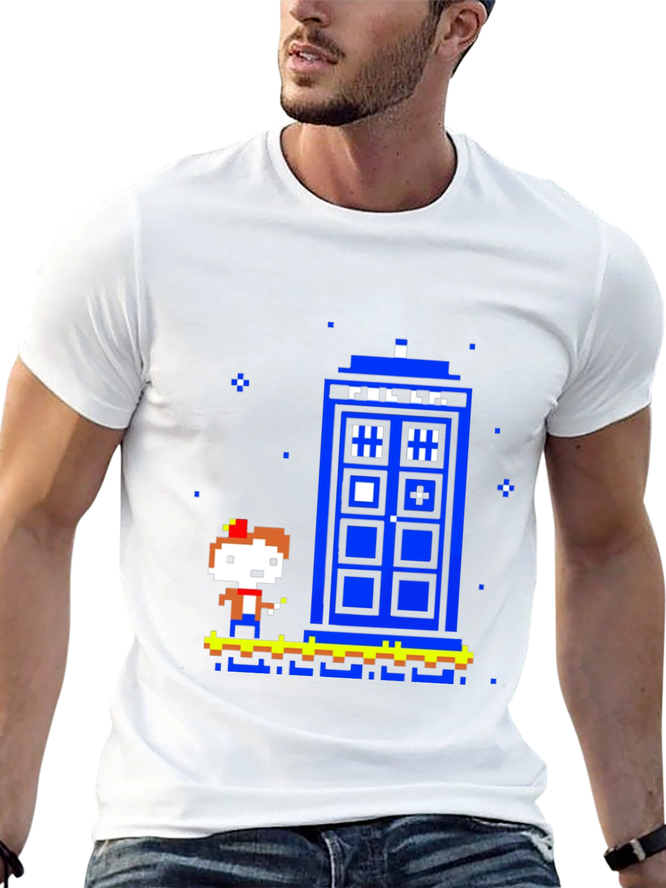 Retro 8-Bit Doctor Who T-Shirt