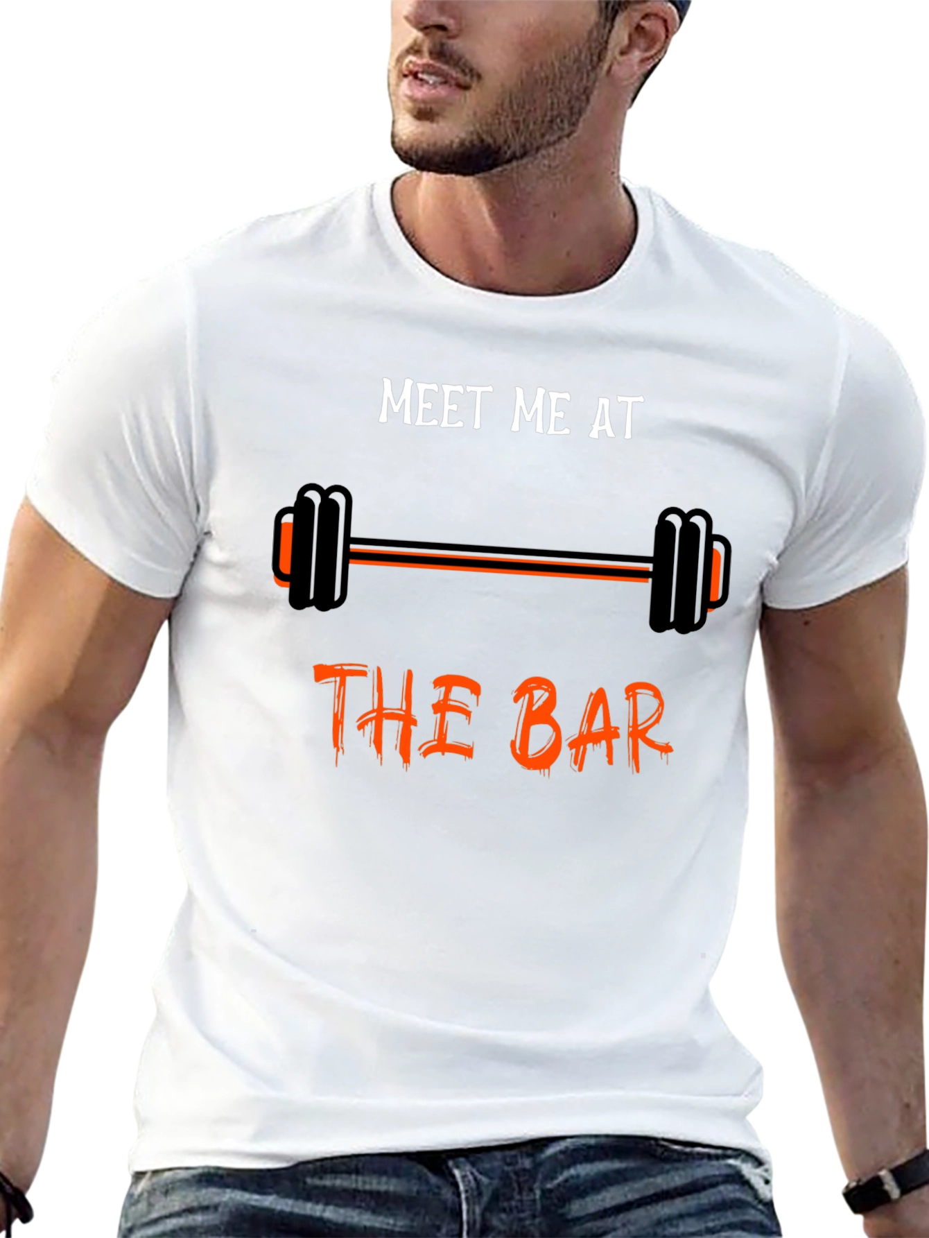 Meet Me At the Bar Black Graphic T-Shirt