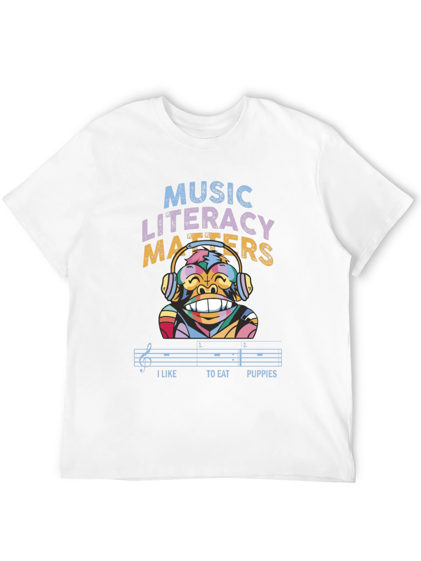 Music Literacy Monkey T-Shirt
