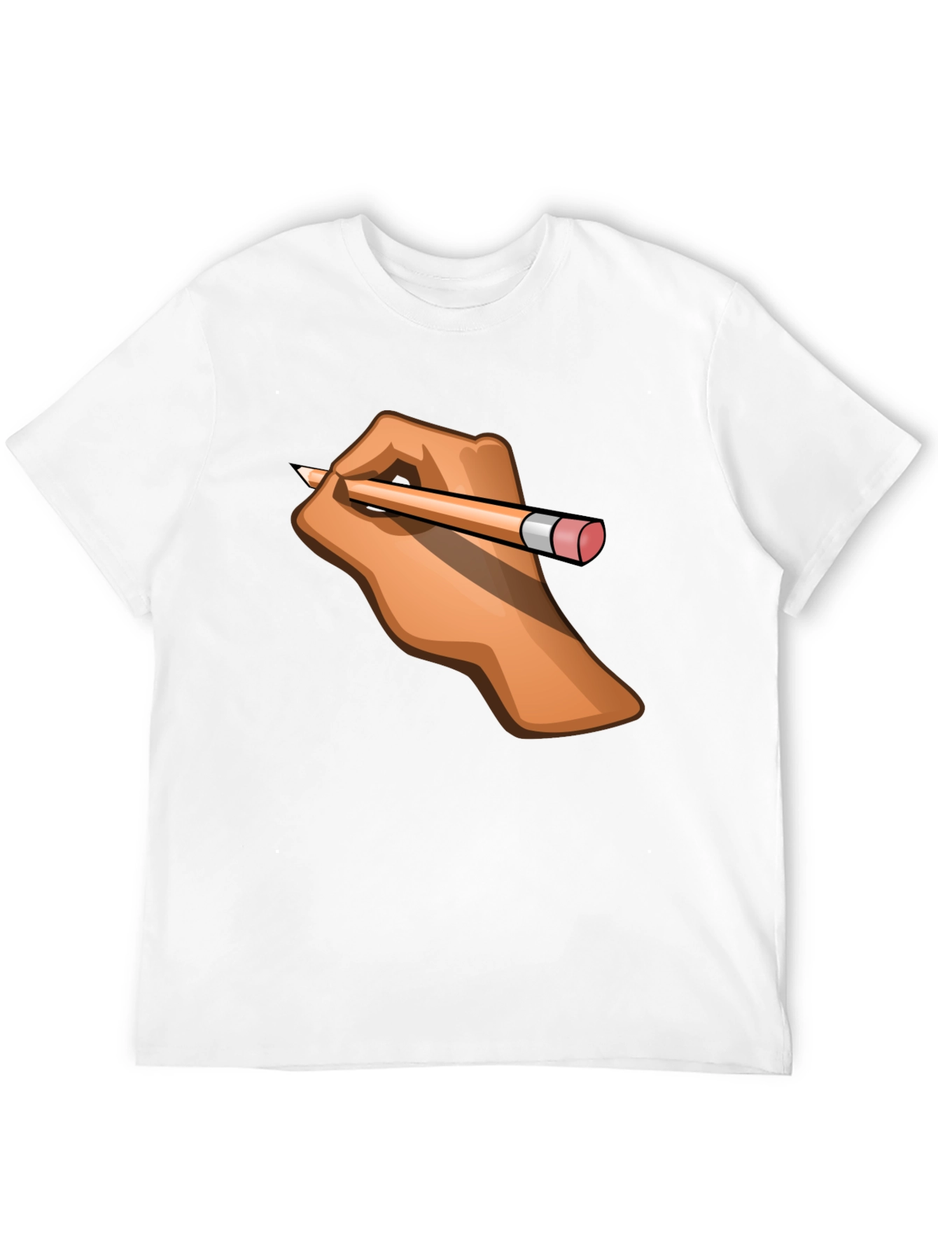 Drawing Hand Graphic Tee - Creative Style
