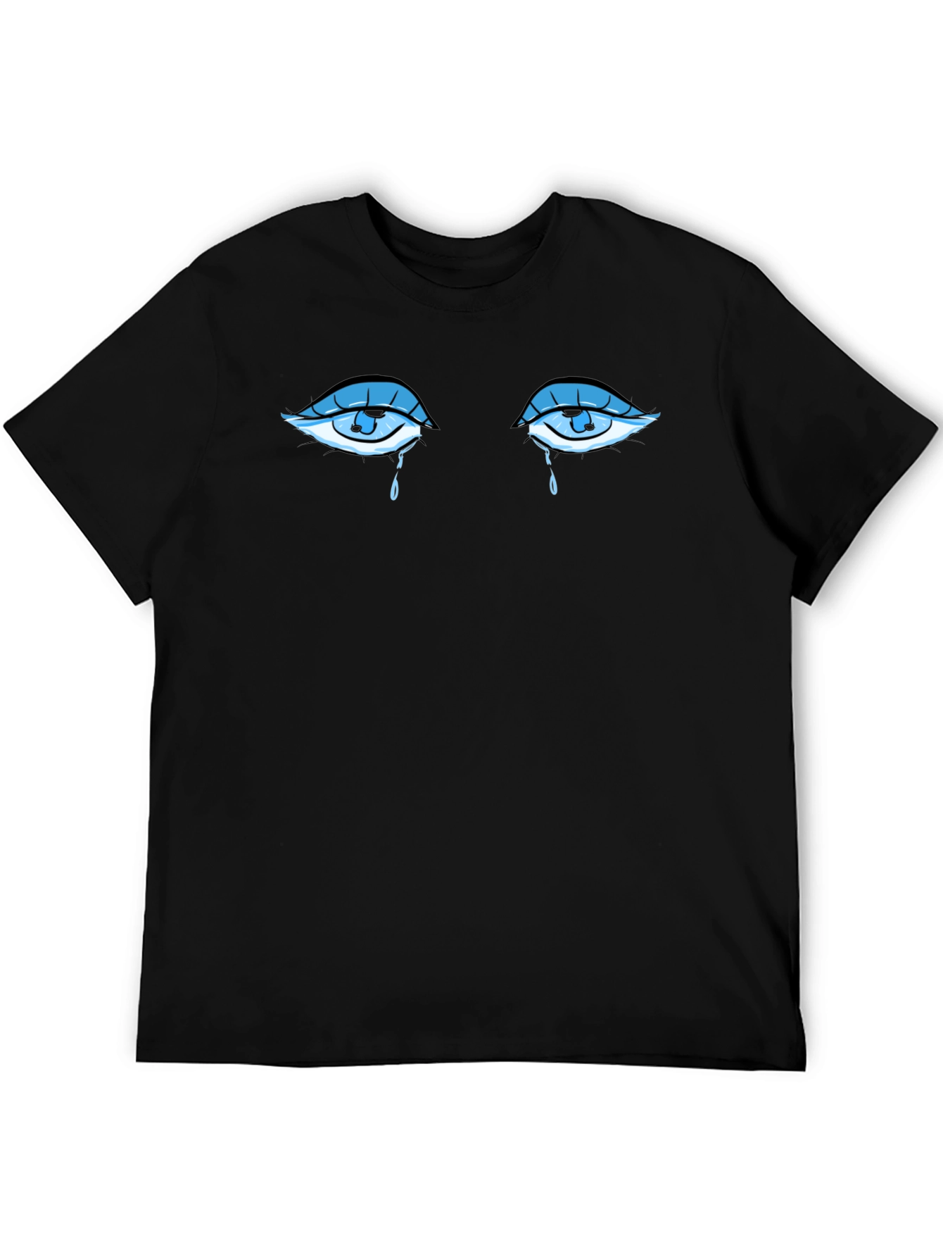 Crying Eyes Graphic Tee - Stylish Comfort