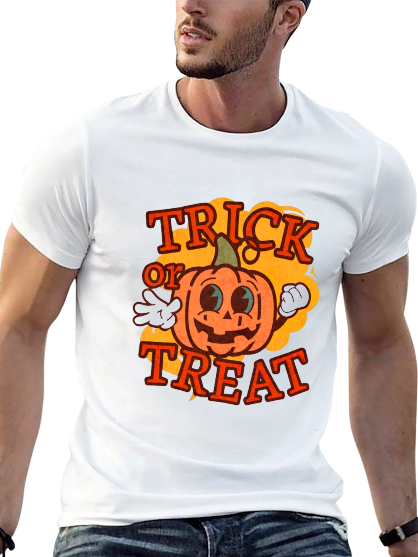 Trick or Treat Pumpkin Graphic Tee