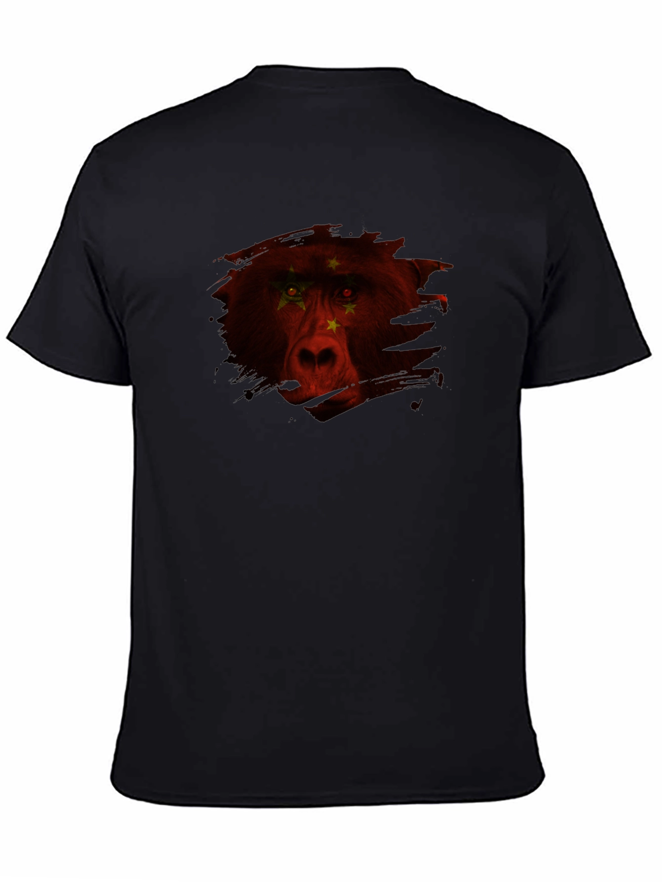 China Bear Graphic Tee - Cool Crew Neck T-Shirt