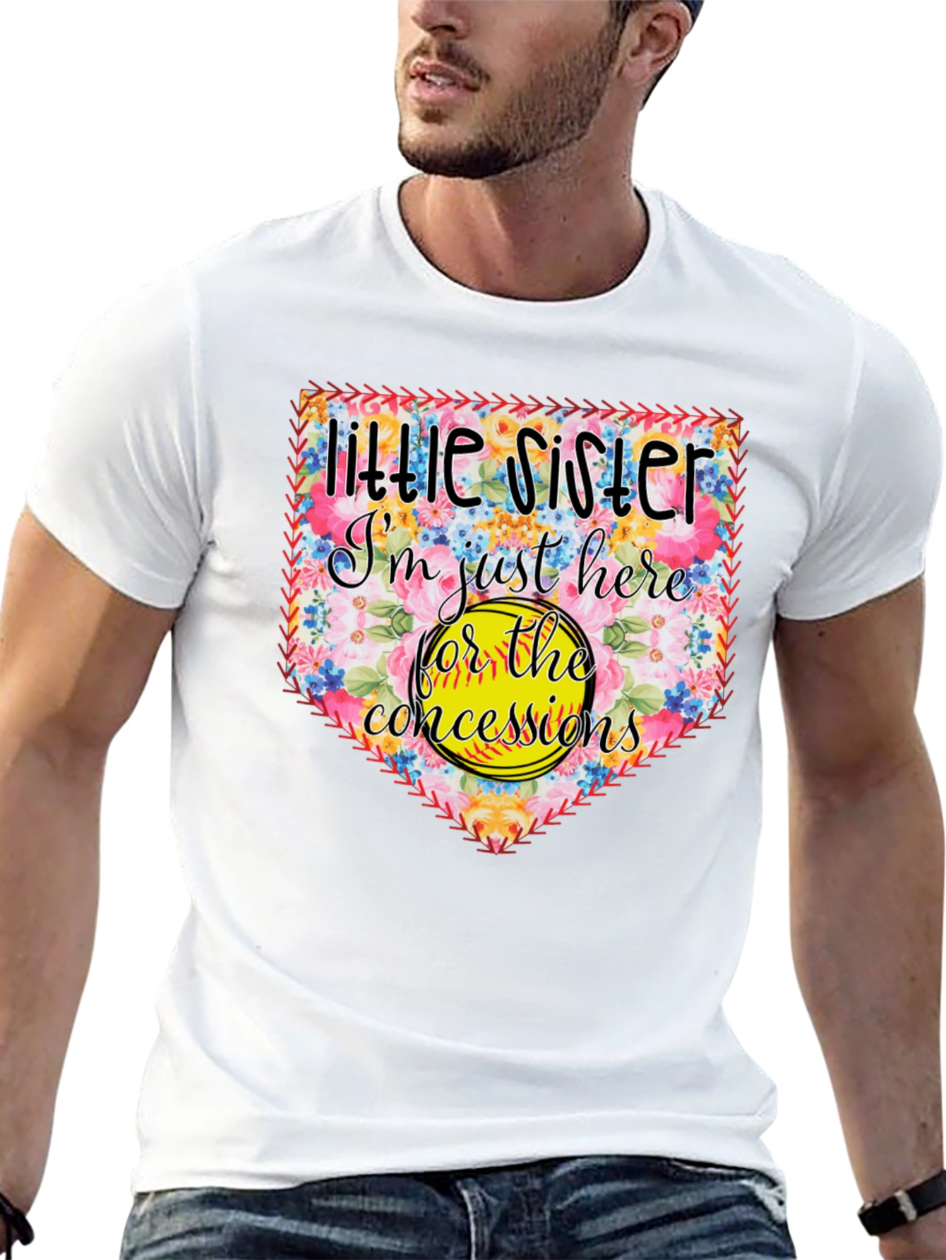 Little Sister Softball T-Shirt - Concessions Crew