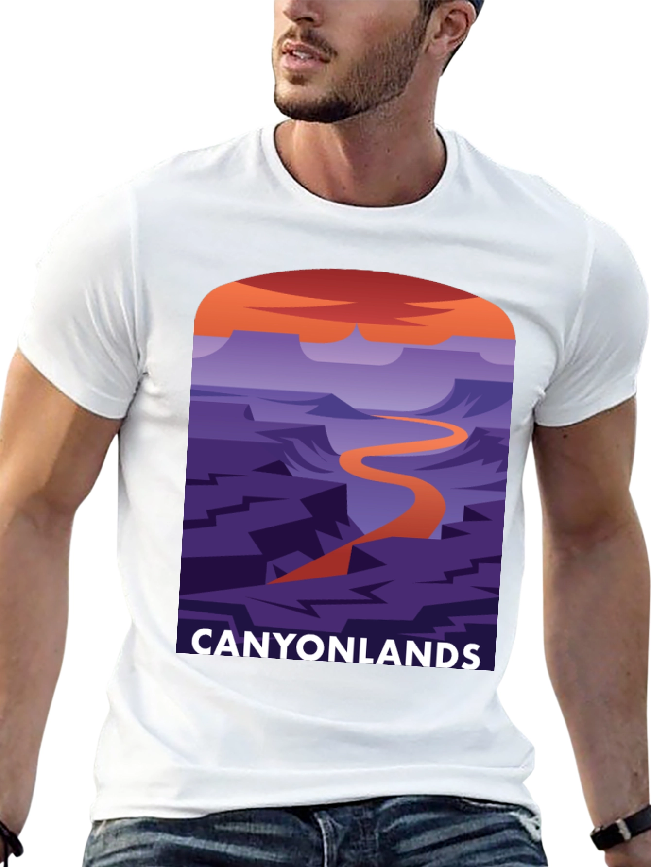 Canyonlands Graphic Tee - Black Cotton Blend