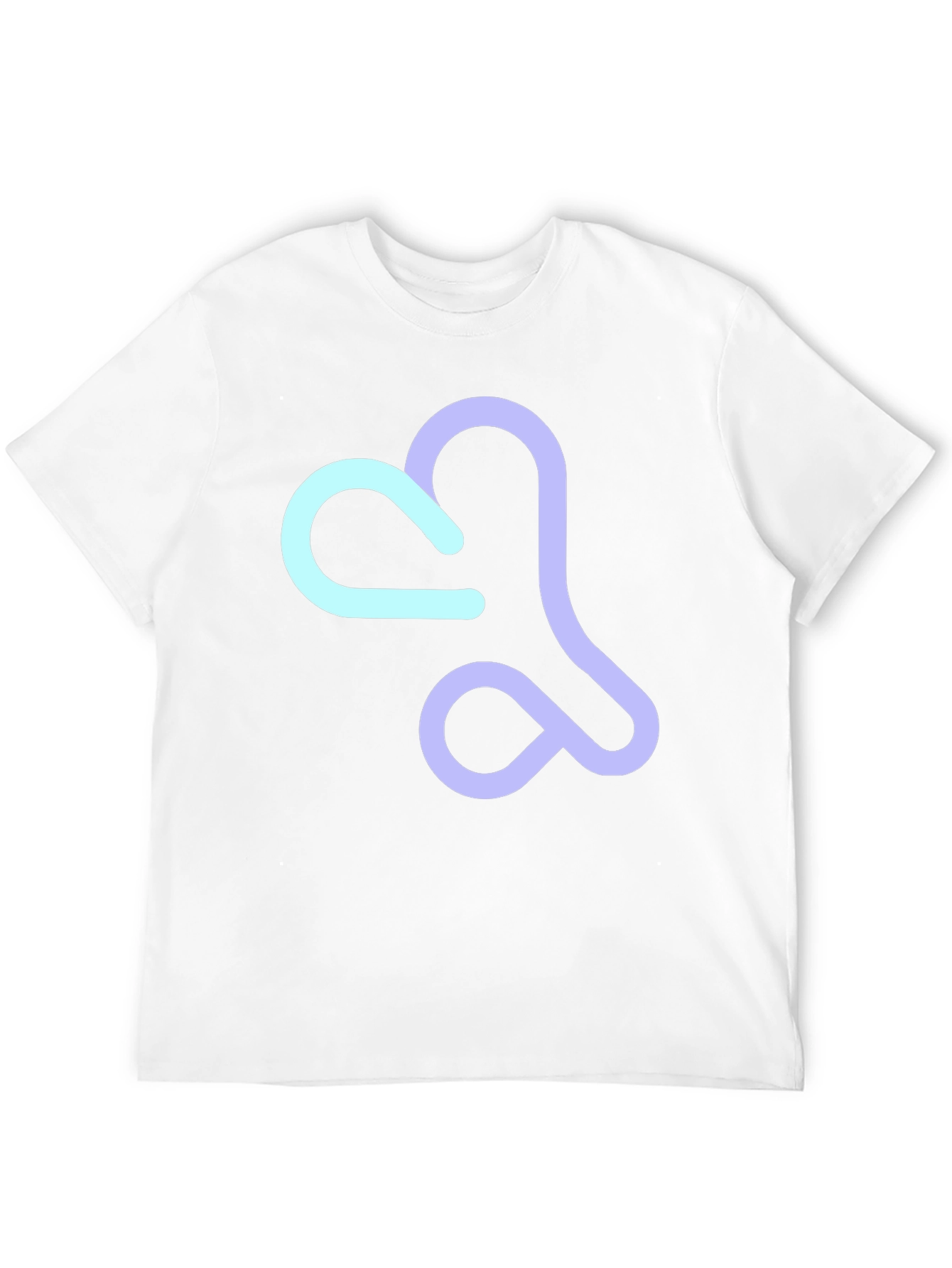 Abstract Heart T-Shirt - Casual Black Tee