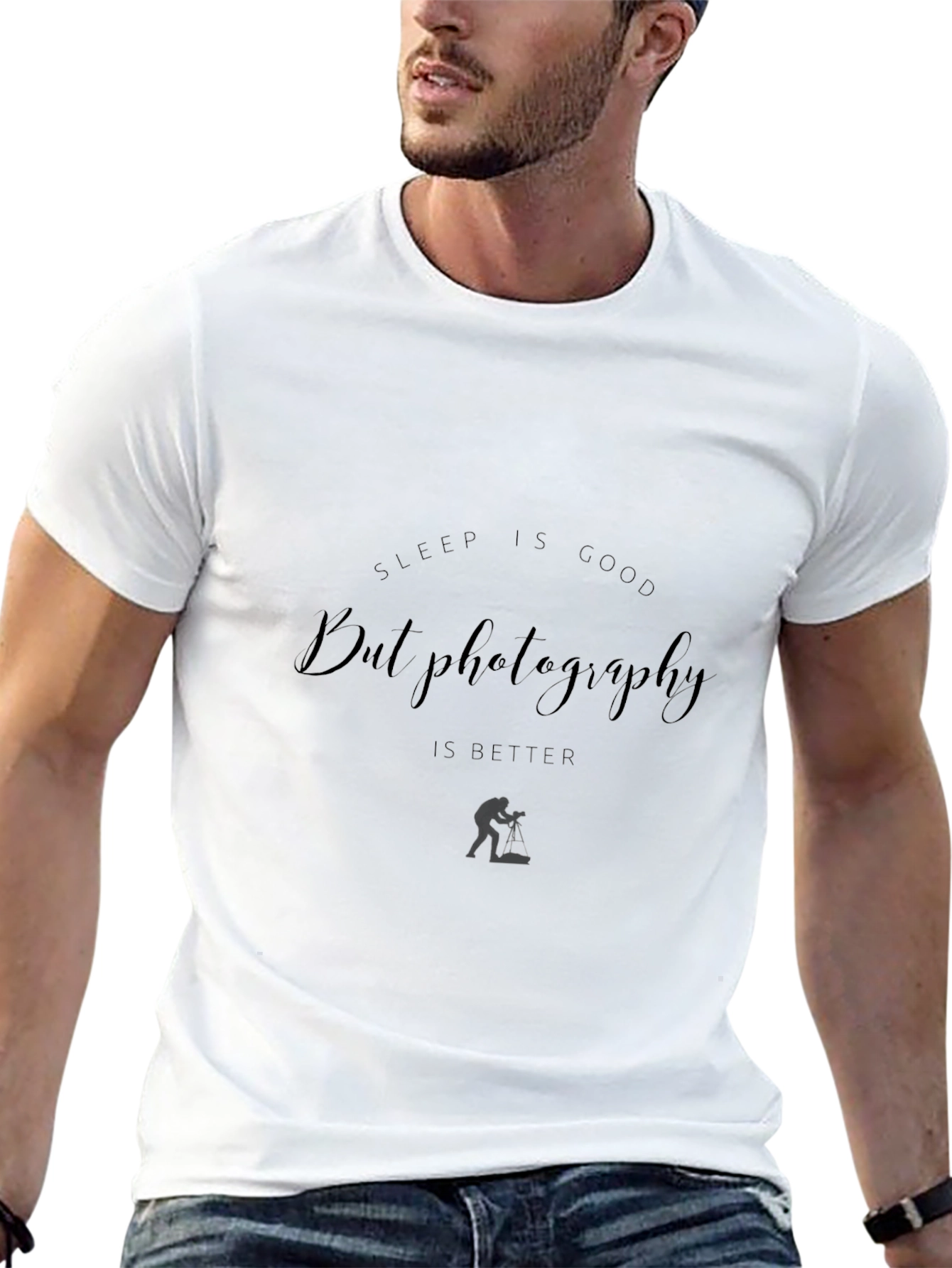 Photography T-Shirt: Sleep is Good But Photography is Better