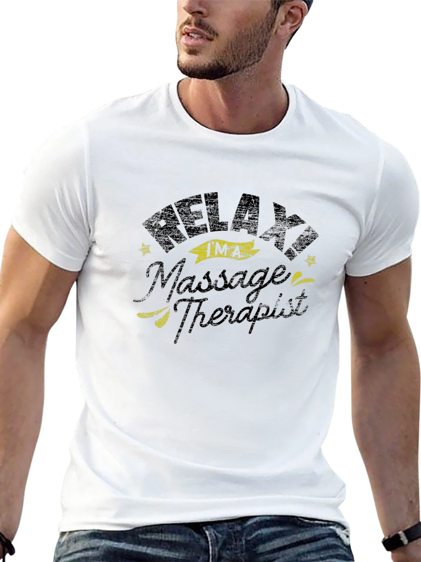 Relax Im A Massage Therapist Black T-Shirt