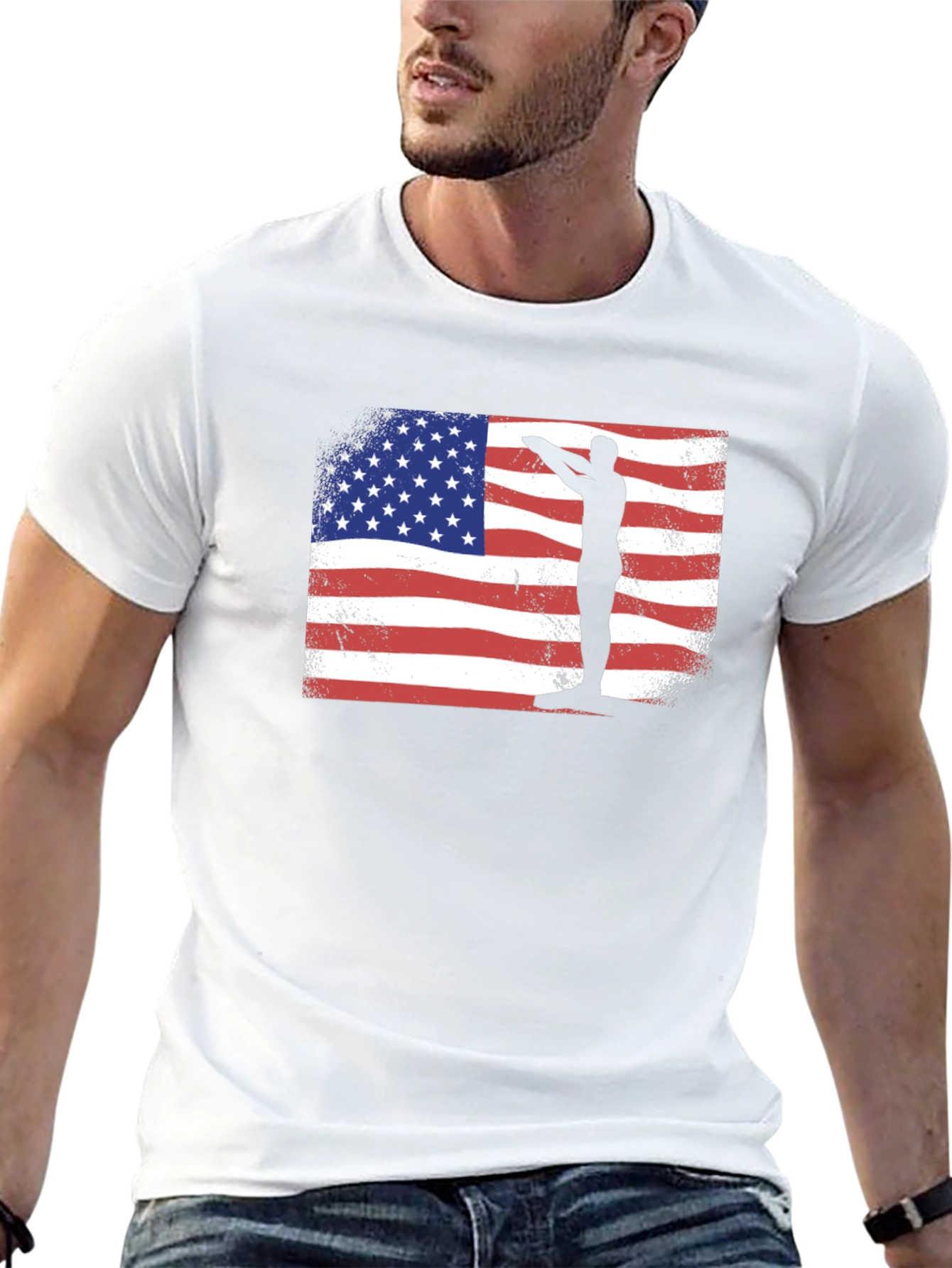 USA Diver T-Shirt - Patriotic Pride!