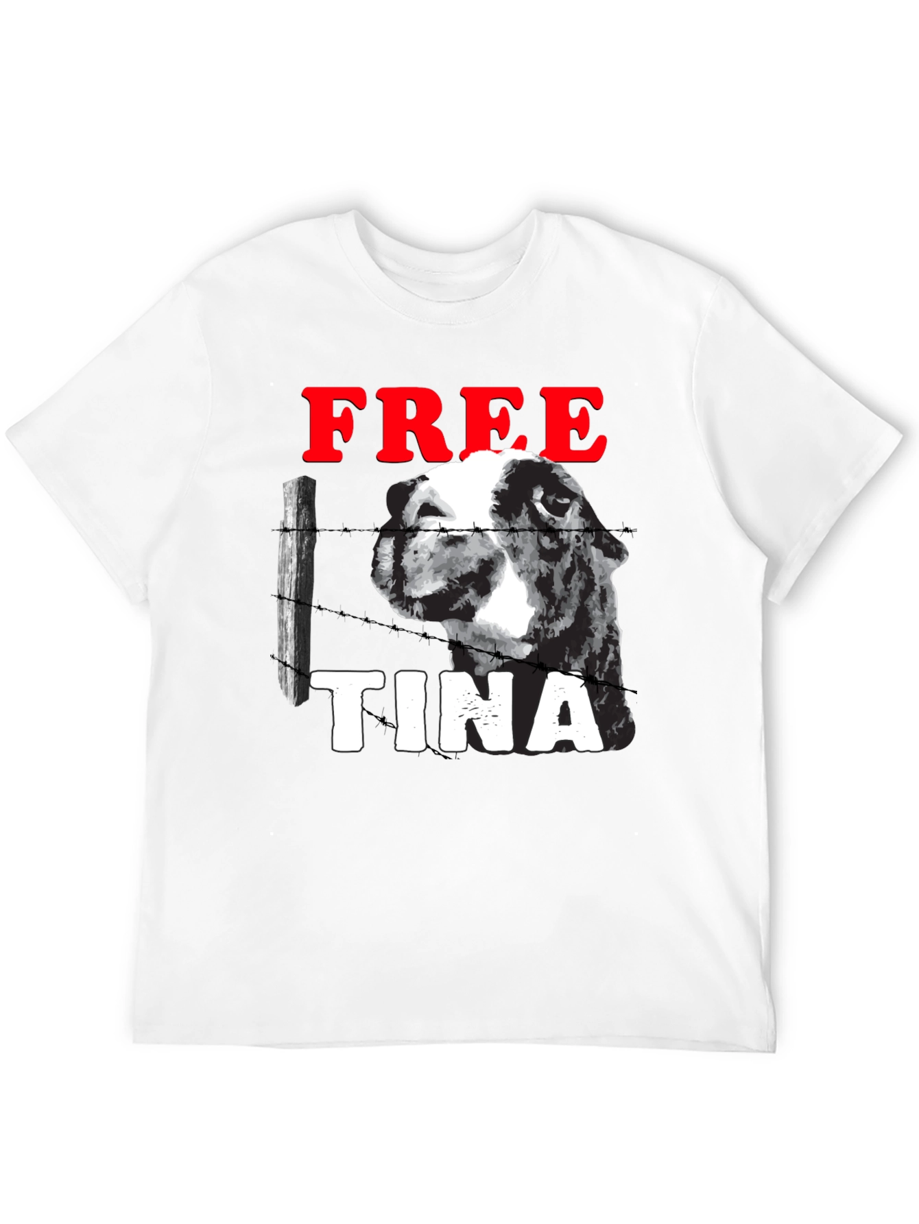 Free Tina Graphic T-Shirt - Animal Rights Tee