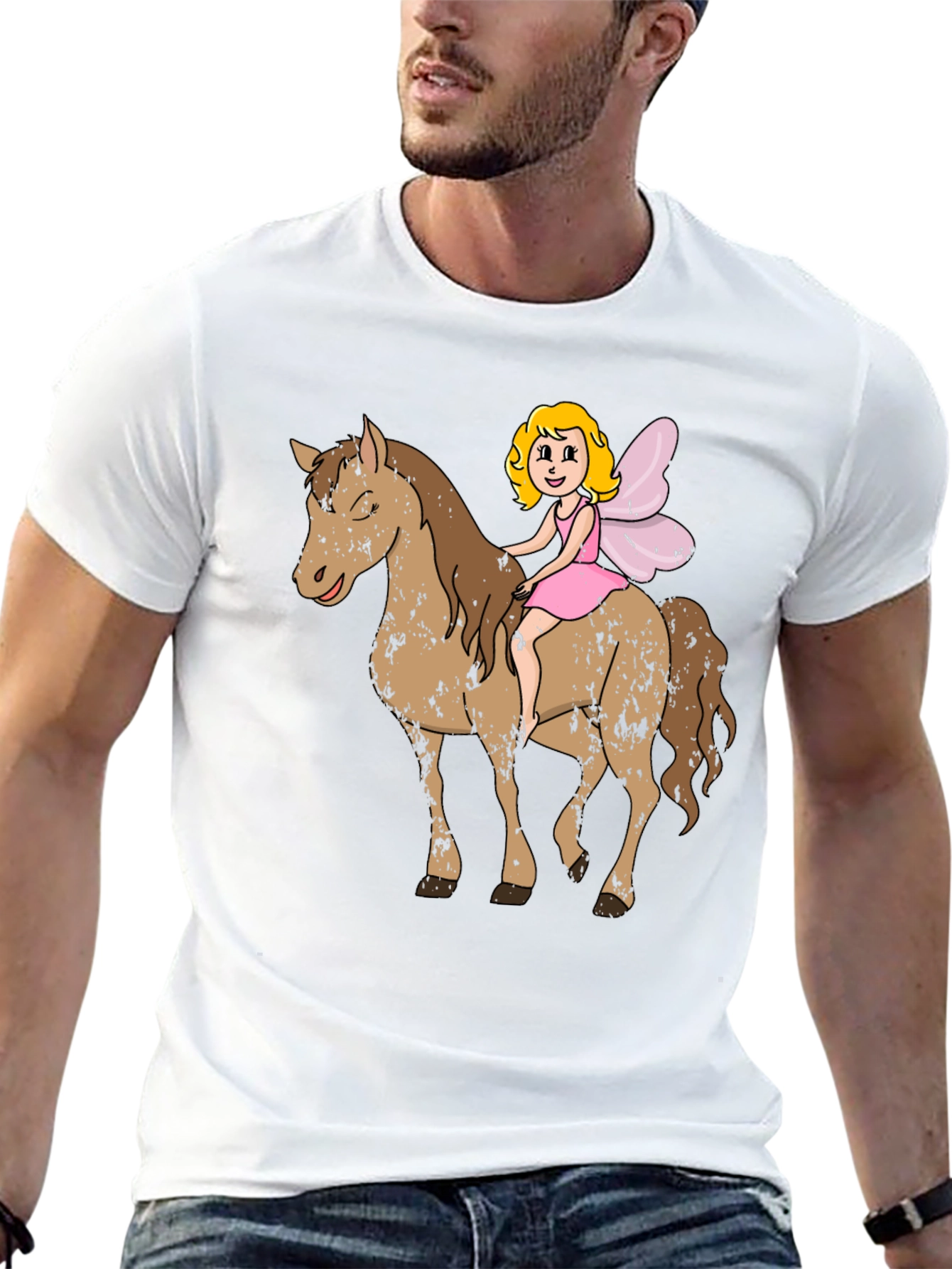Fairy on Horseback Graphic T-Shirt