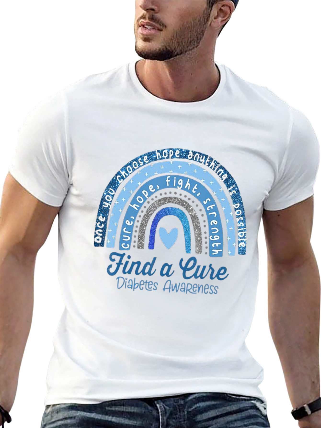 Diabetes Awareness T-Shirt - Find a Cure