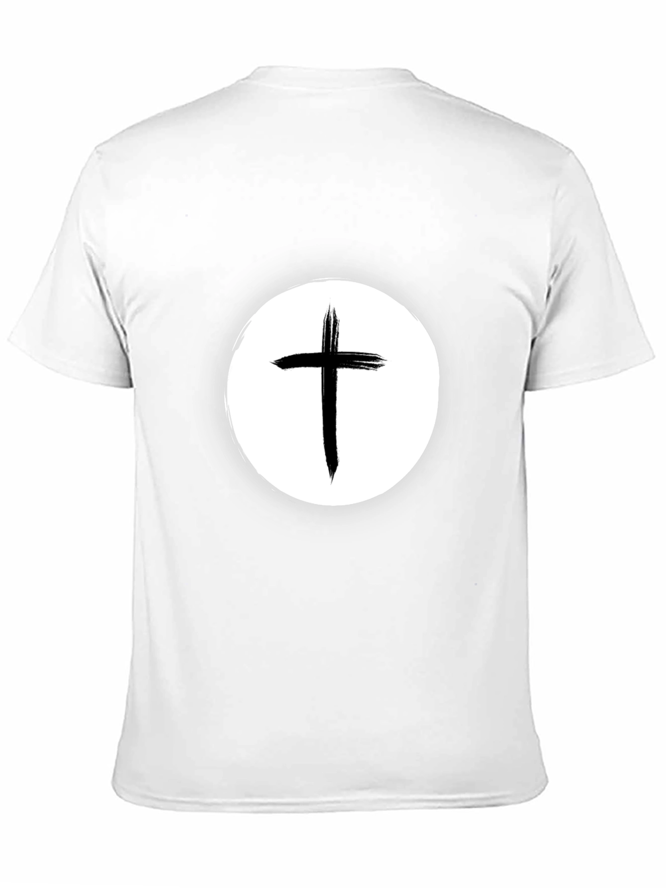 Christian Cross Graphic Tee - Black