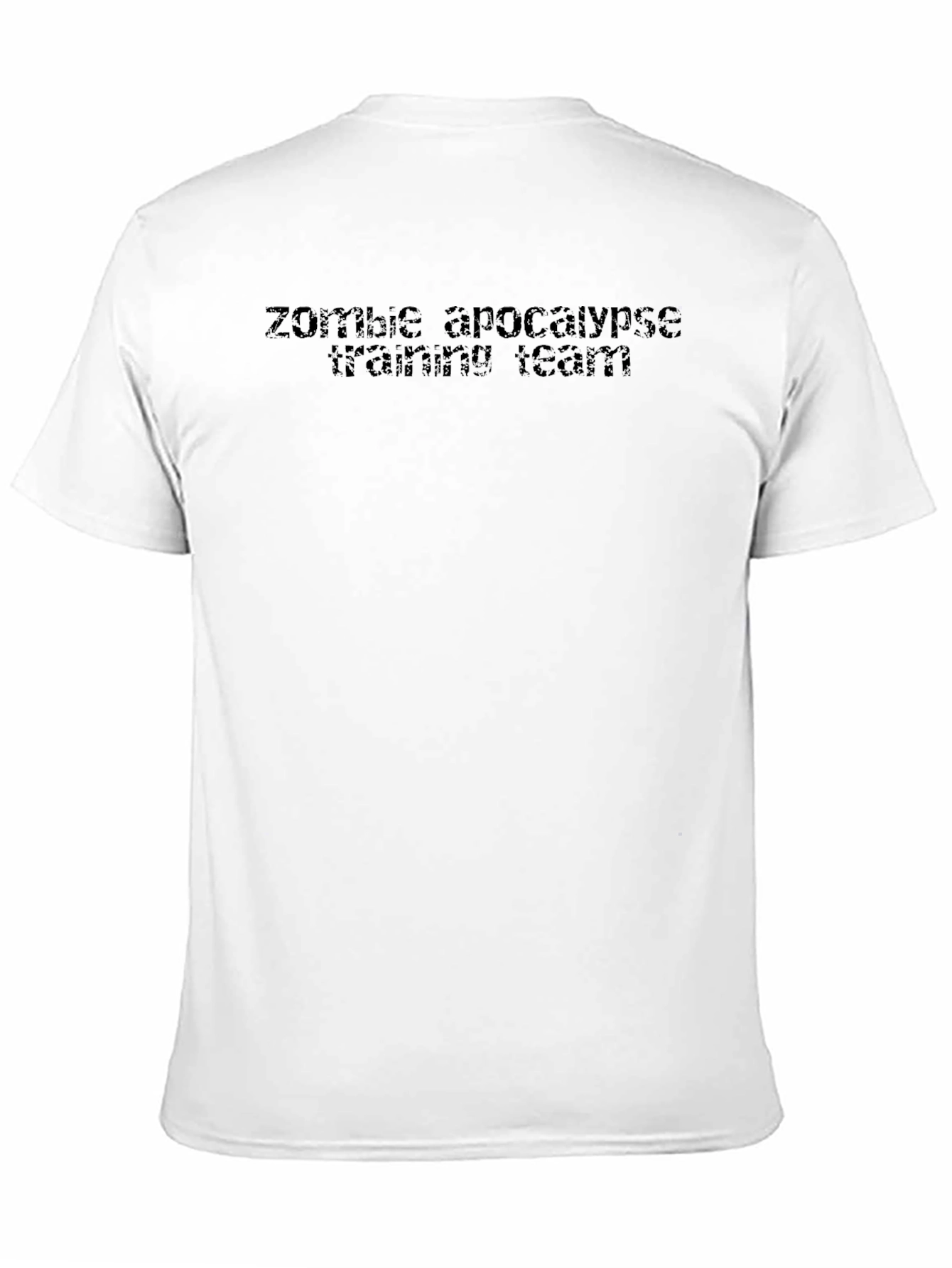 Zombie Apocalypse Training Team Black T-Shirt