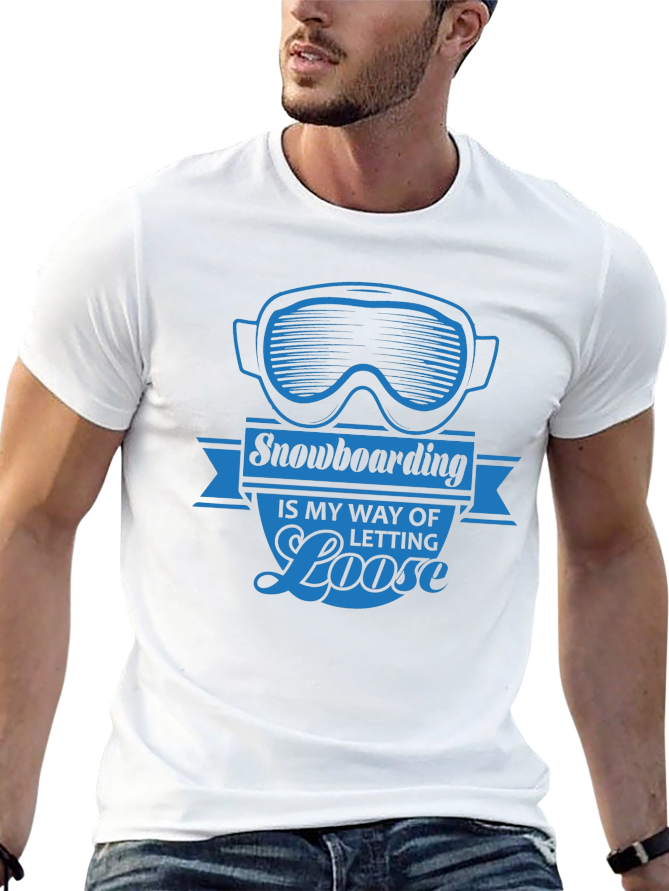 Snowboarding Let Loose Graphic Tee