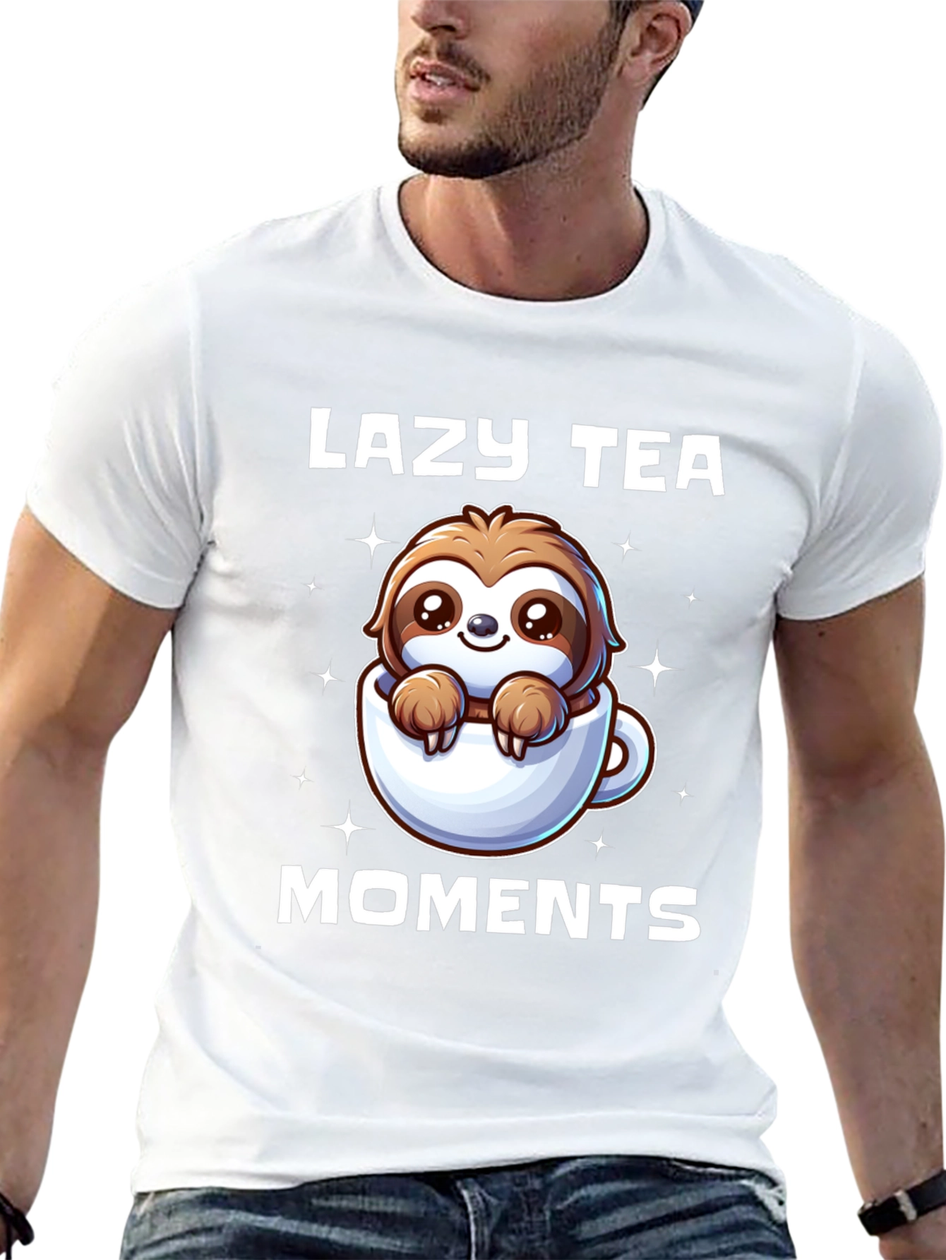 Lazy Tea Moments Sloth T-Shirt - Cute & Comfy