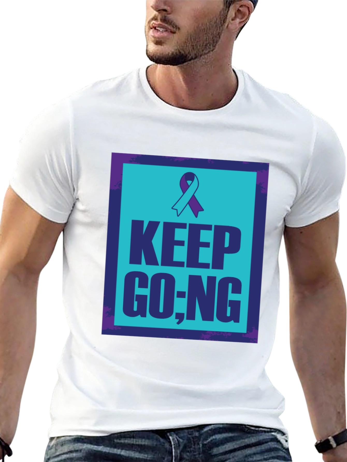 Keep Going Ribbon Graphic Tee