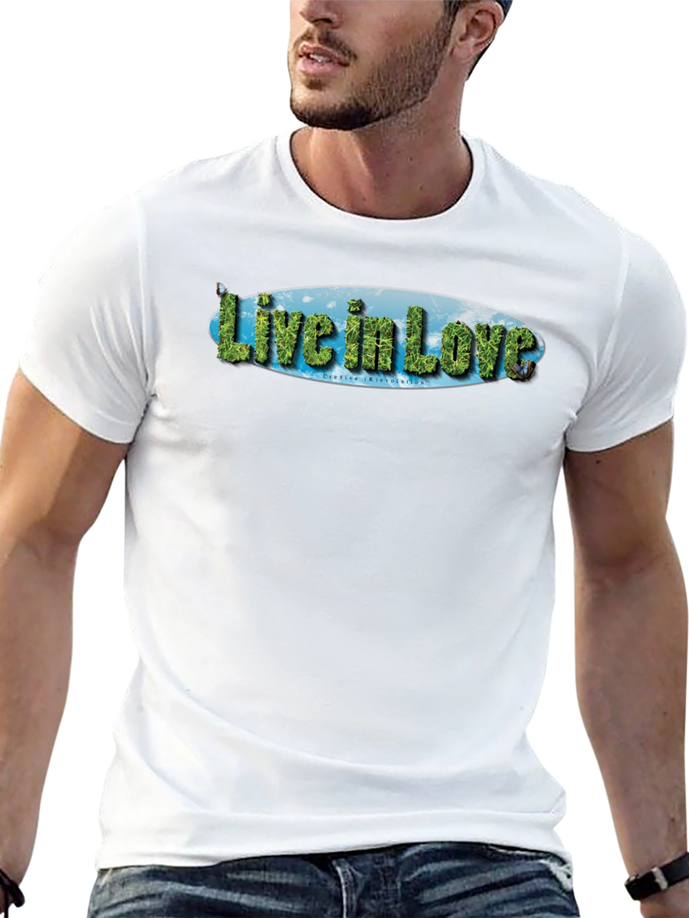 Live in Love Graphic Tee - Black Cotton T-Shirt