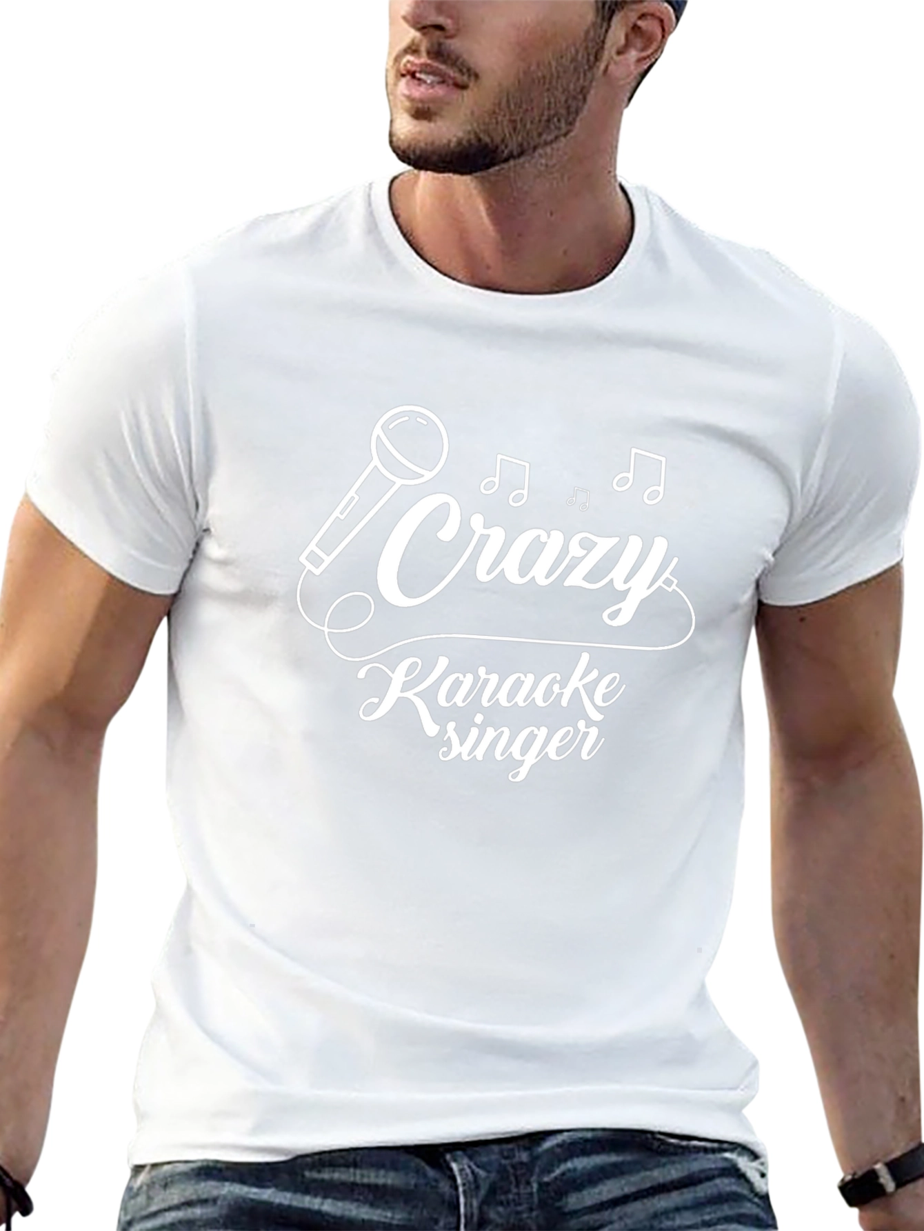 Crazy Karaoke Singer Graphic Tee
