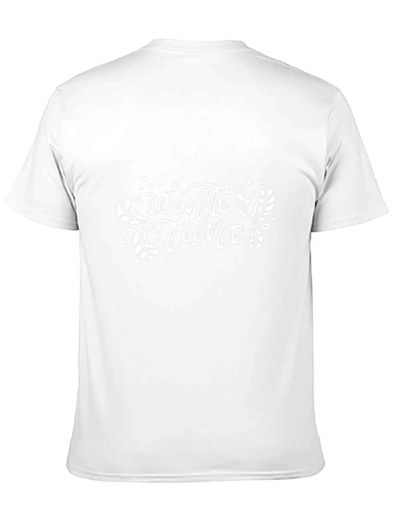 Winter Time Graphic Tee - Black Cotton Blend Shirt