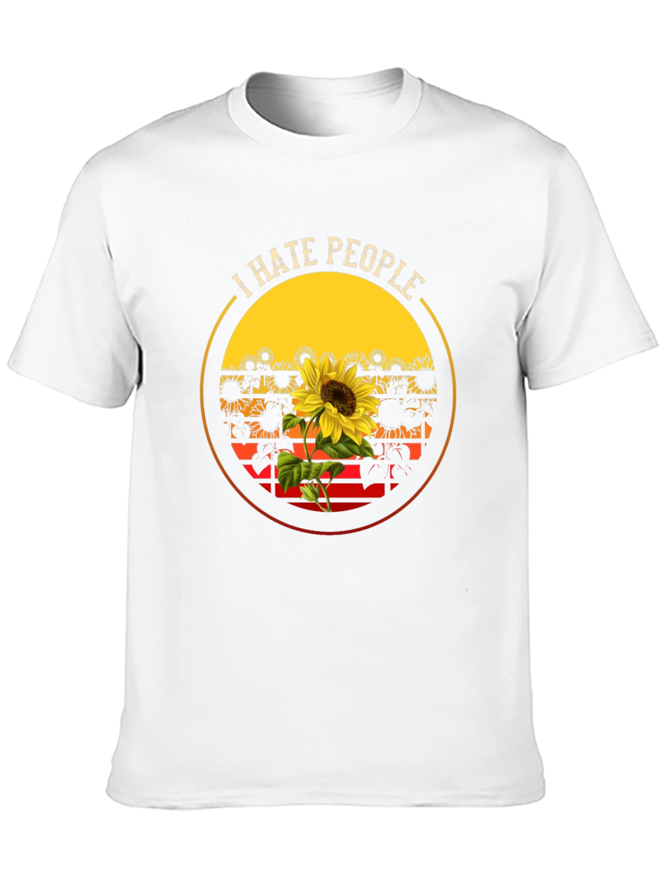 I Hate People Sunflower Graphic Tee