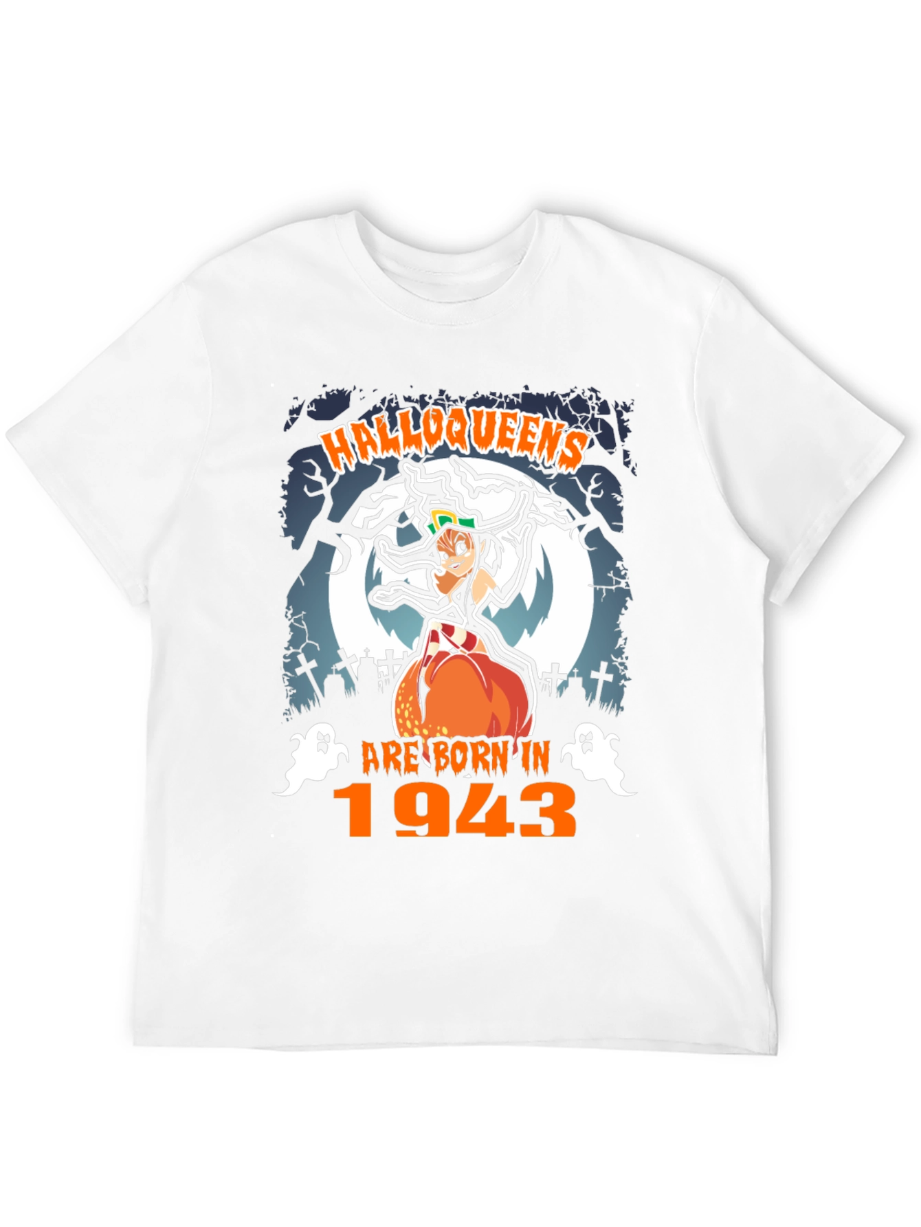 Halloweens Born in 1943 Graphic Tee