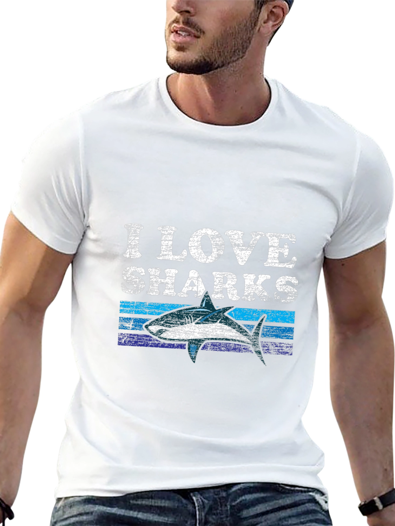 I Love Sharks Graphic Tee