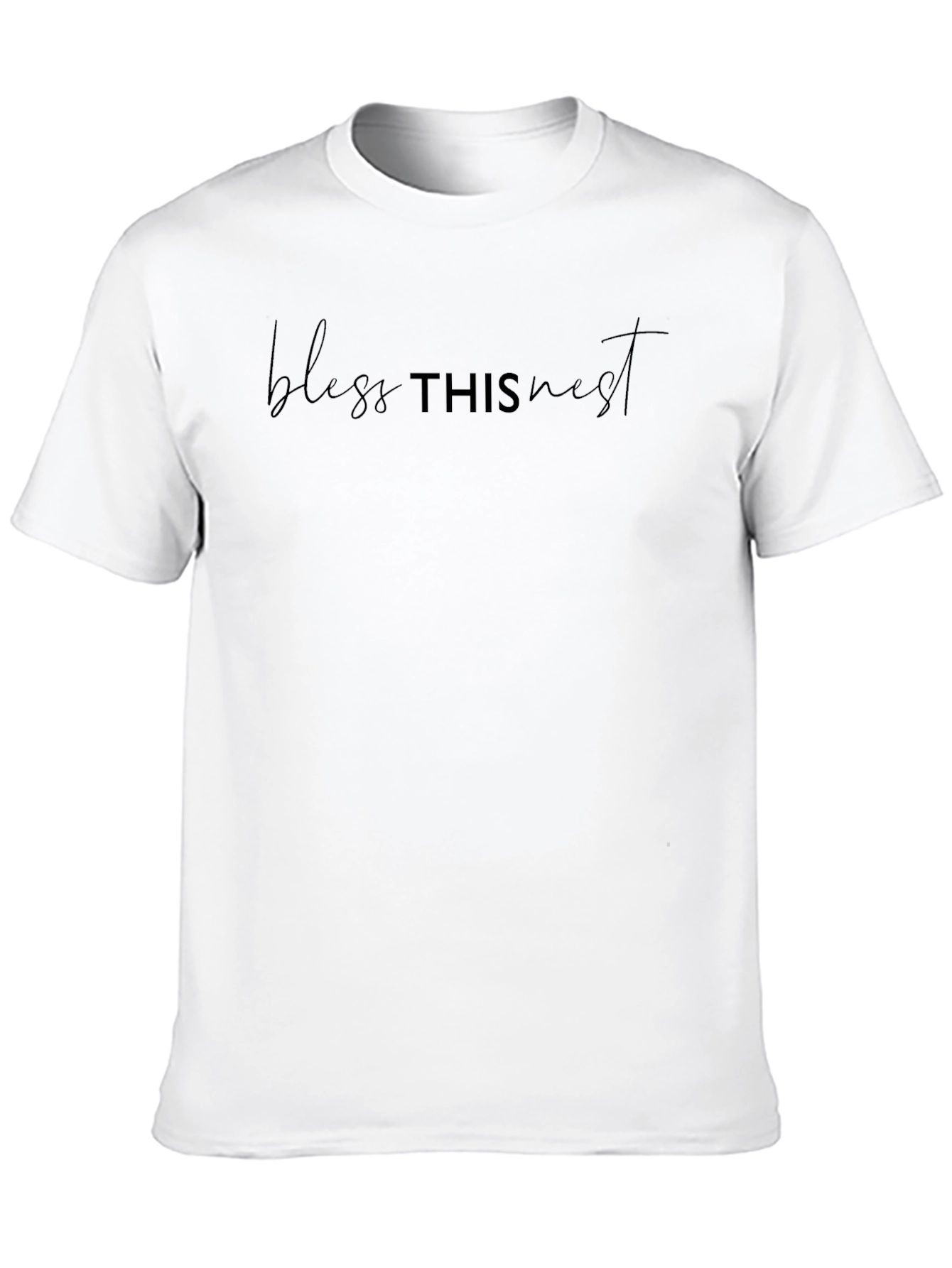 Bless This Nest Unisex Black T-Shirt