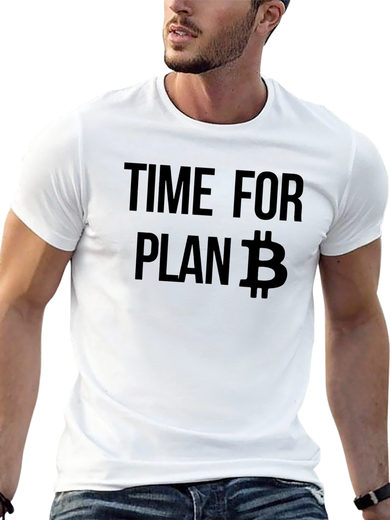 Time for Plan B Bitcoin Black T-Shirt