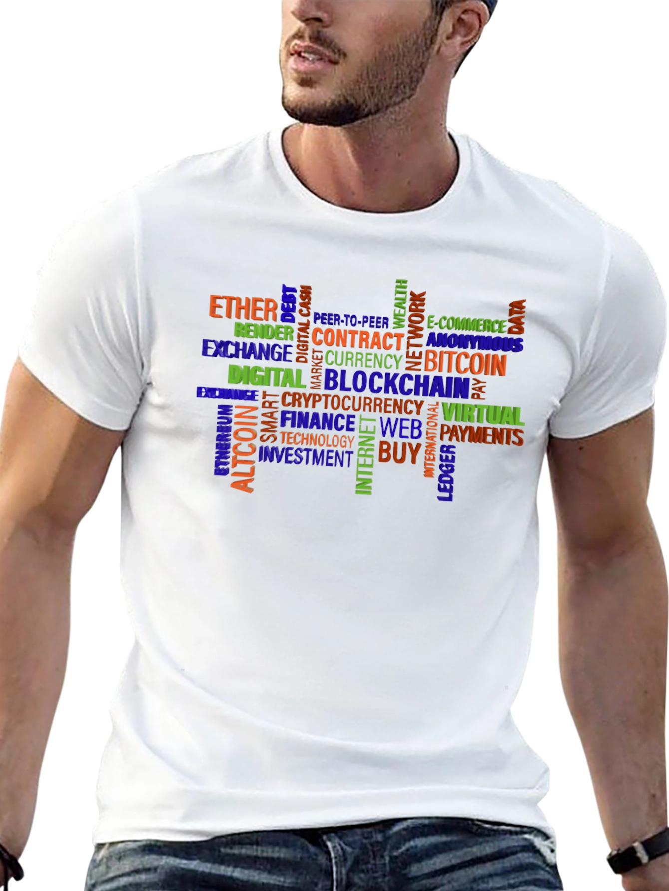 Crypto Word Cloud T-Shirt