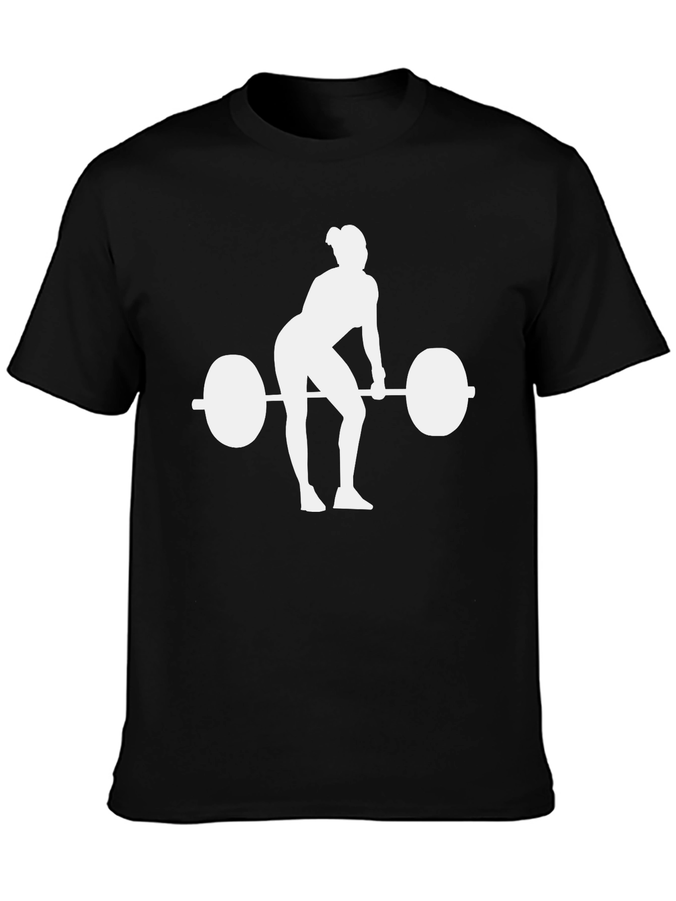 Weightlifting Womans Silhouette T-Shirt - Black