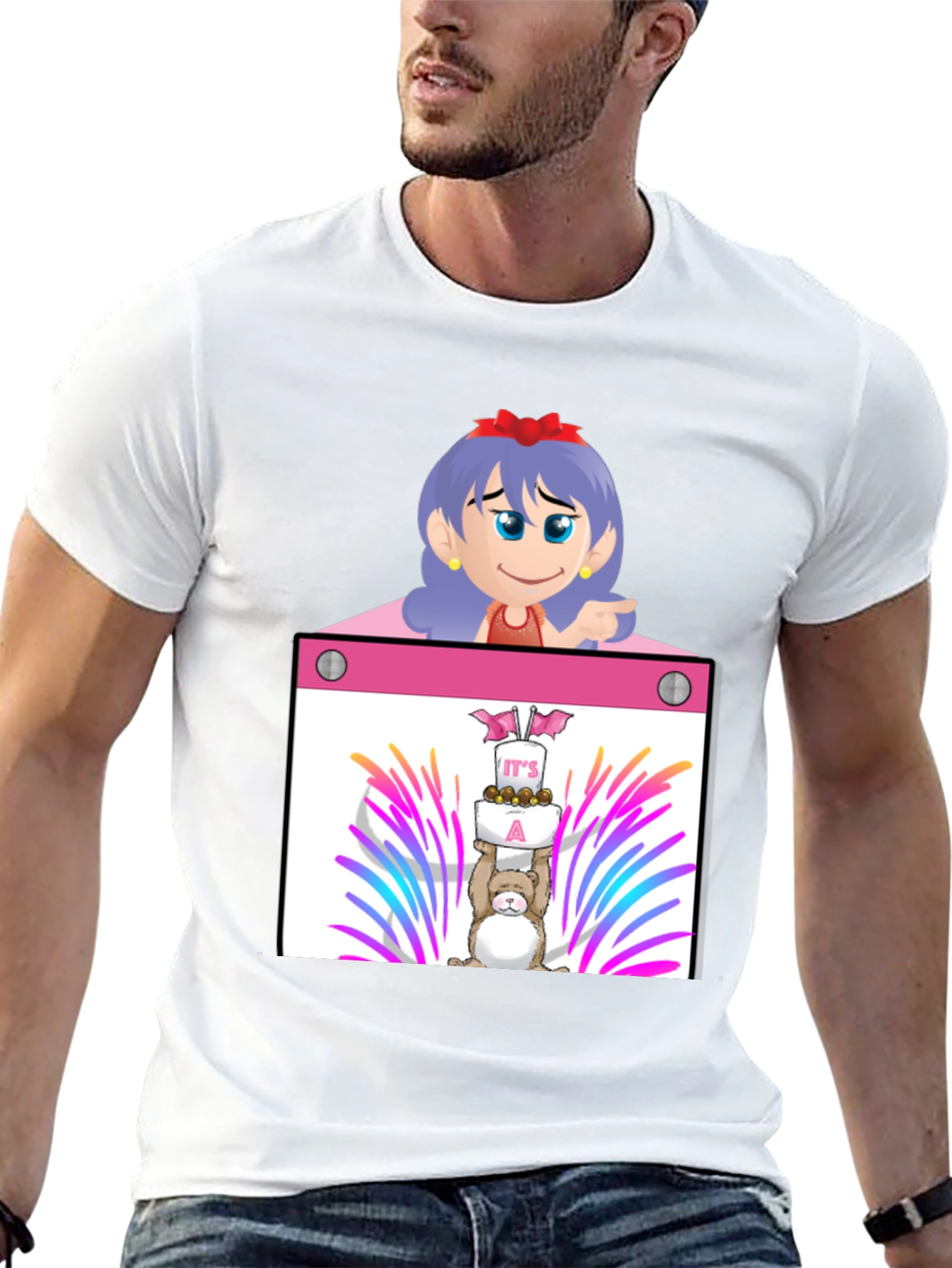 Cartoon Character Graphic Tee - Celebrate with Style!