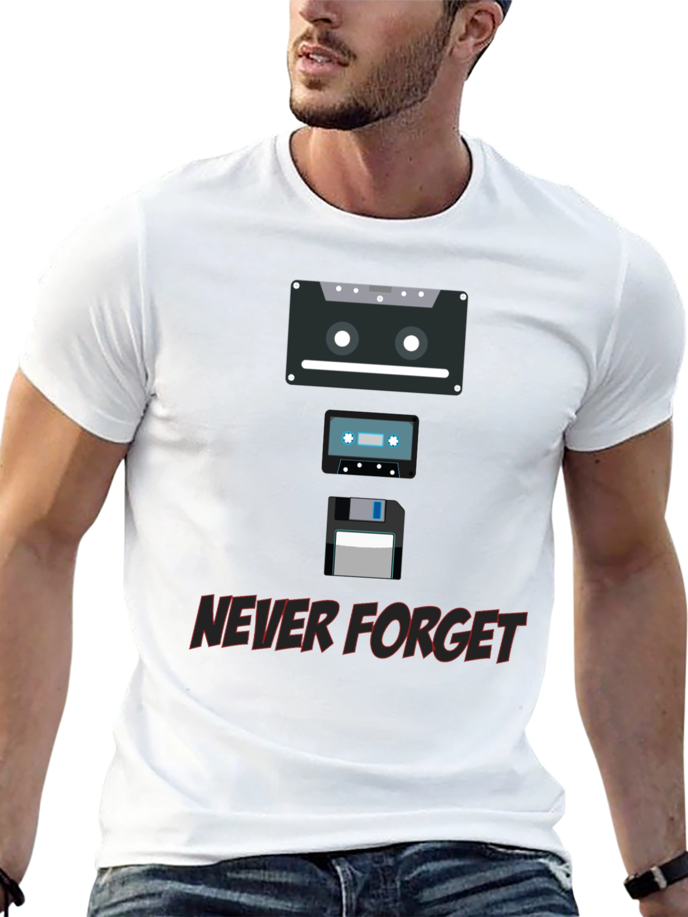 Retro Media T-Shirt - Never Forget